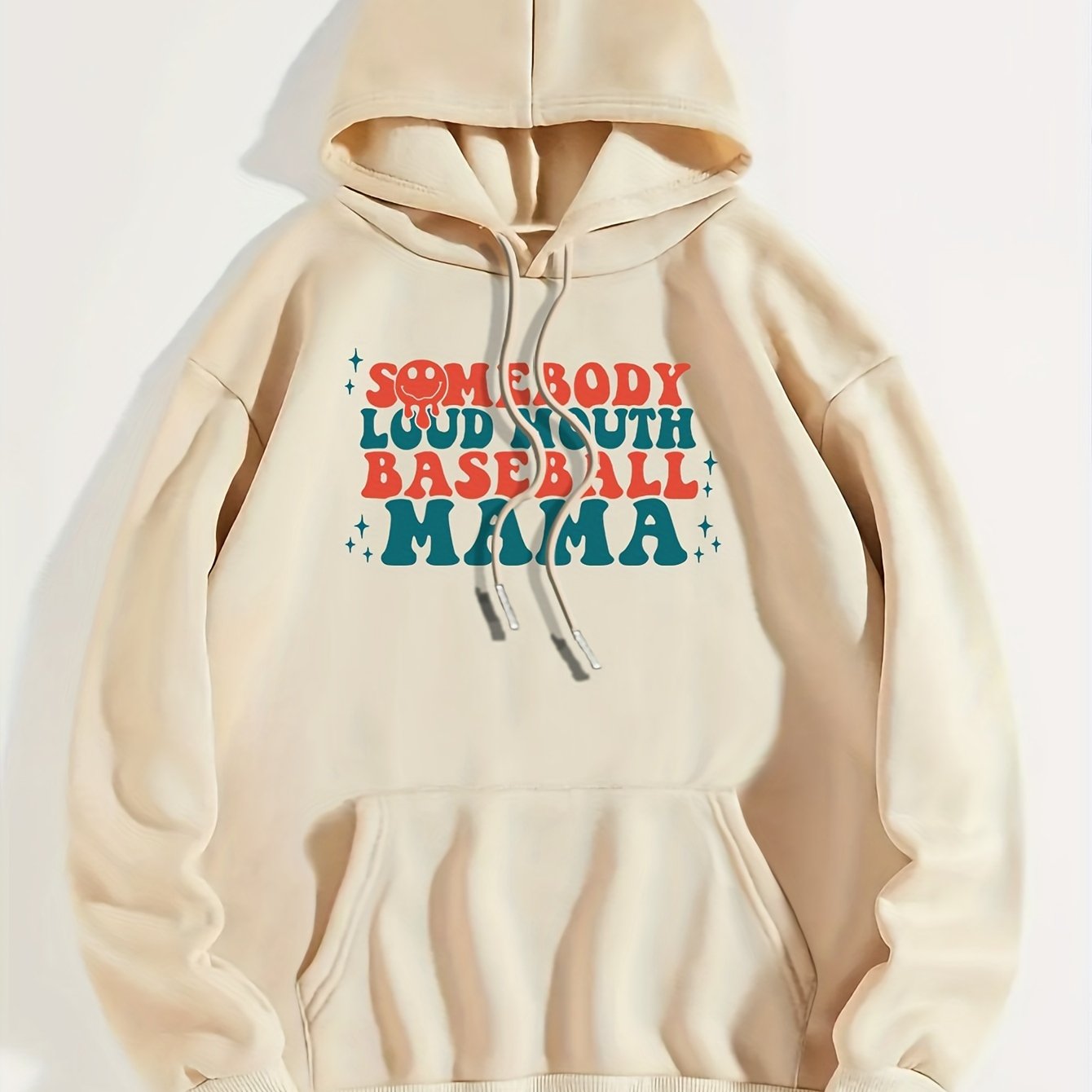 Women's Casual Sports Hooded Sweatshirt, Comfortable And Fashionable, Suitable For Sports And Daily Life, Letter Print