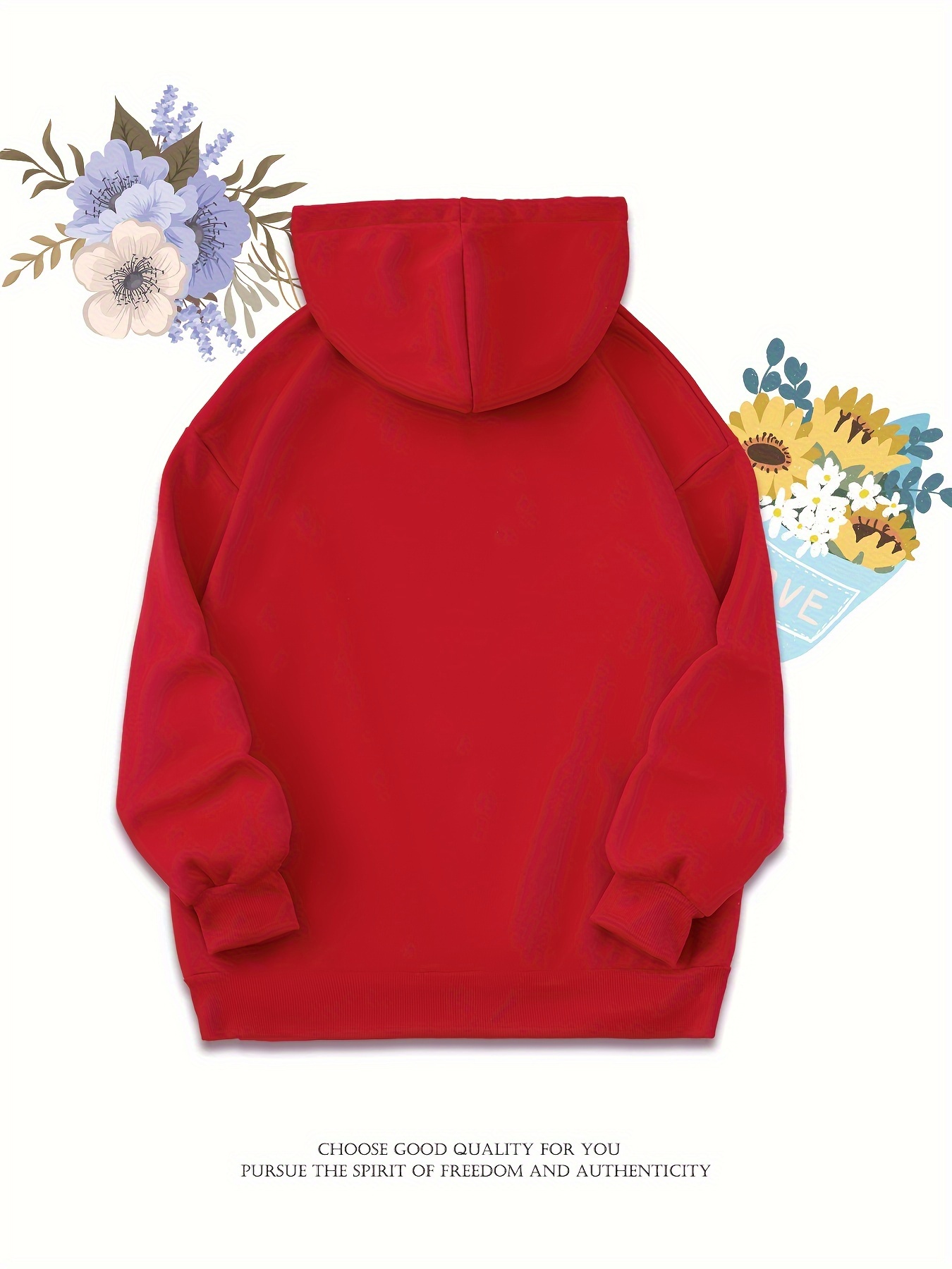 Cartoon Panda Print Drawstring Hooded Sweatshirt, Long Sleeves Kangaroo Pocket Casual Hoodie, Women's Activewear