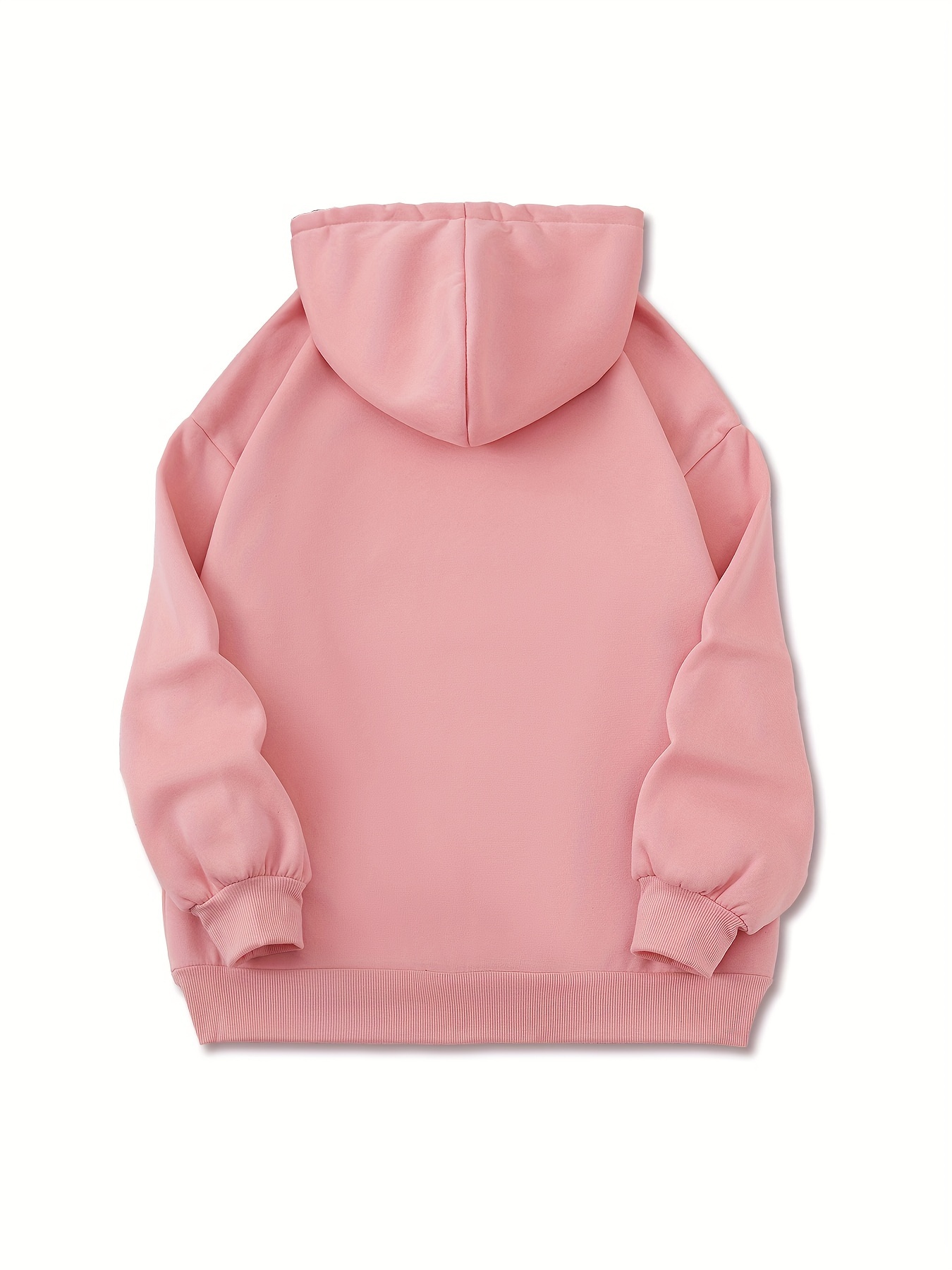 Girl Print Drawstring Kangaroo Pocket Hooded Sweatshirt, Fashion Long Sleeves Casual Sports Hoodie, Women's Activewear