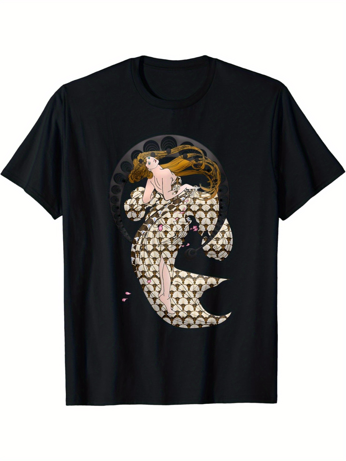 Great Nouveau Art Beautiful Painting Woman Alphonse Mucha T-Shirt