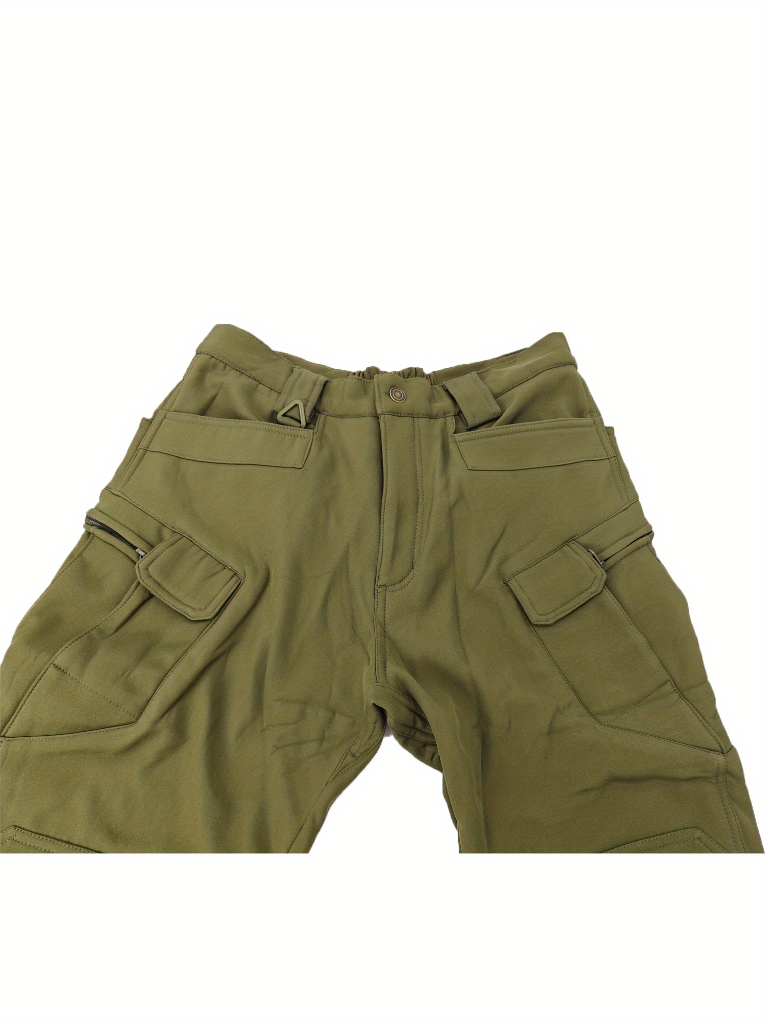 Men's fleece trousers - Waterproof tactical trousers - Warm overalls for autumn and winter - Training uniforms - Men's fleece casual trousers