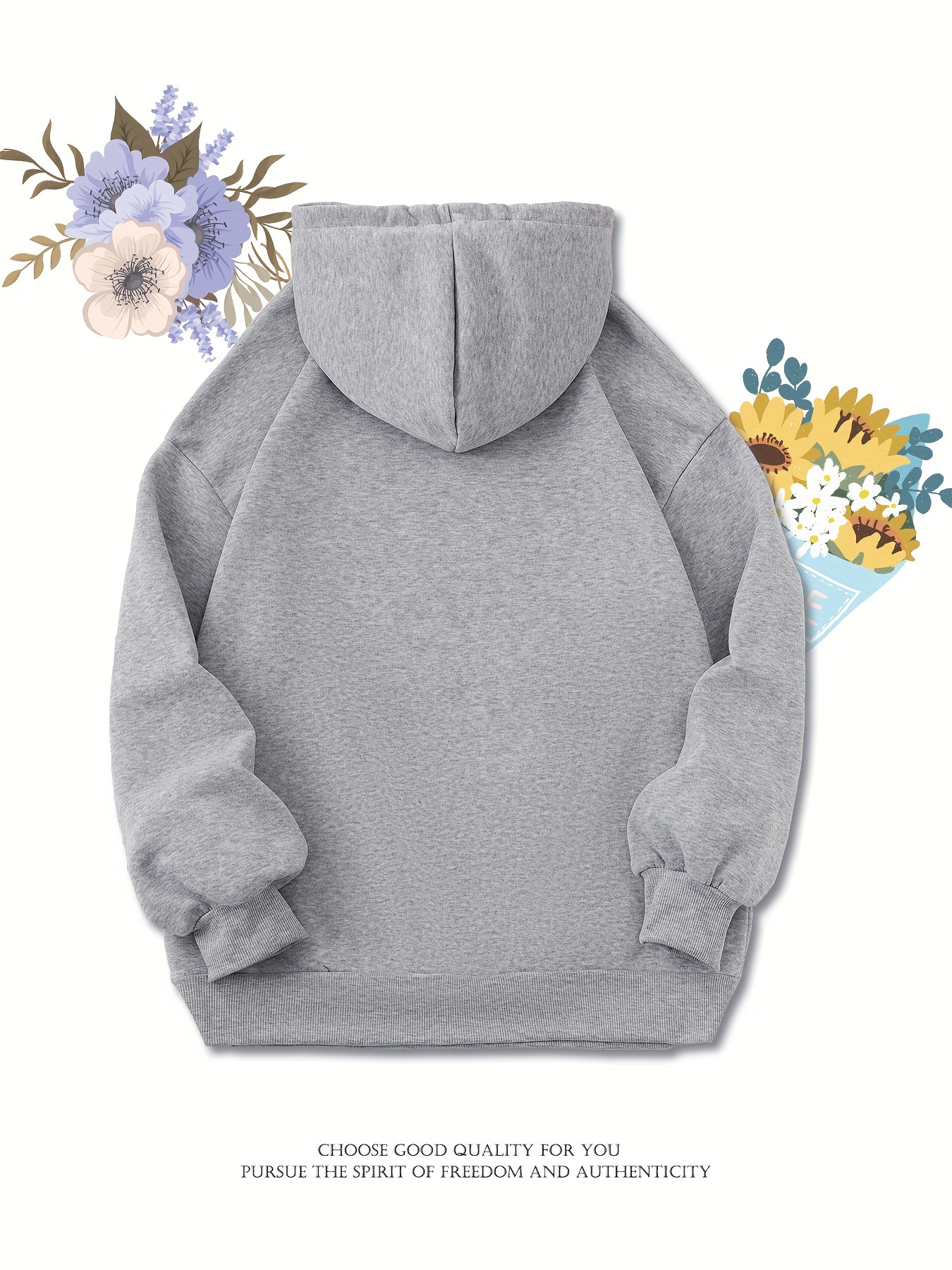 Cartoon Panda Print Drawstring Hooded Sweatshirt, Long Sleeves Kangaroo Pocket Casual Hoodie, Women's Activewear