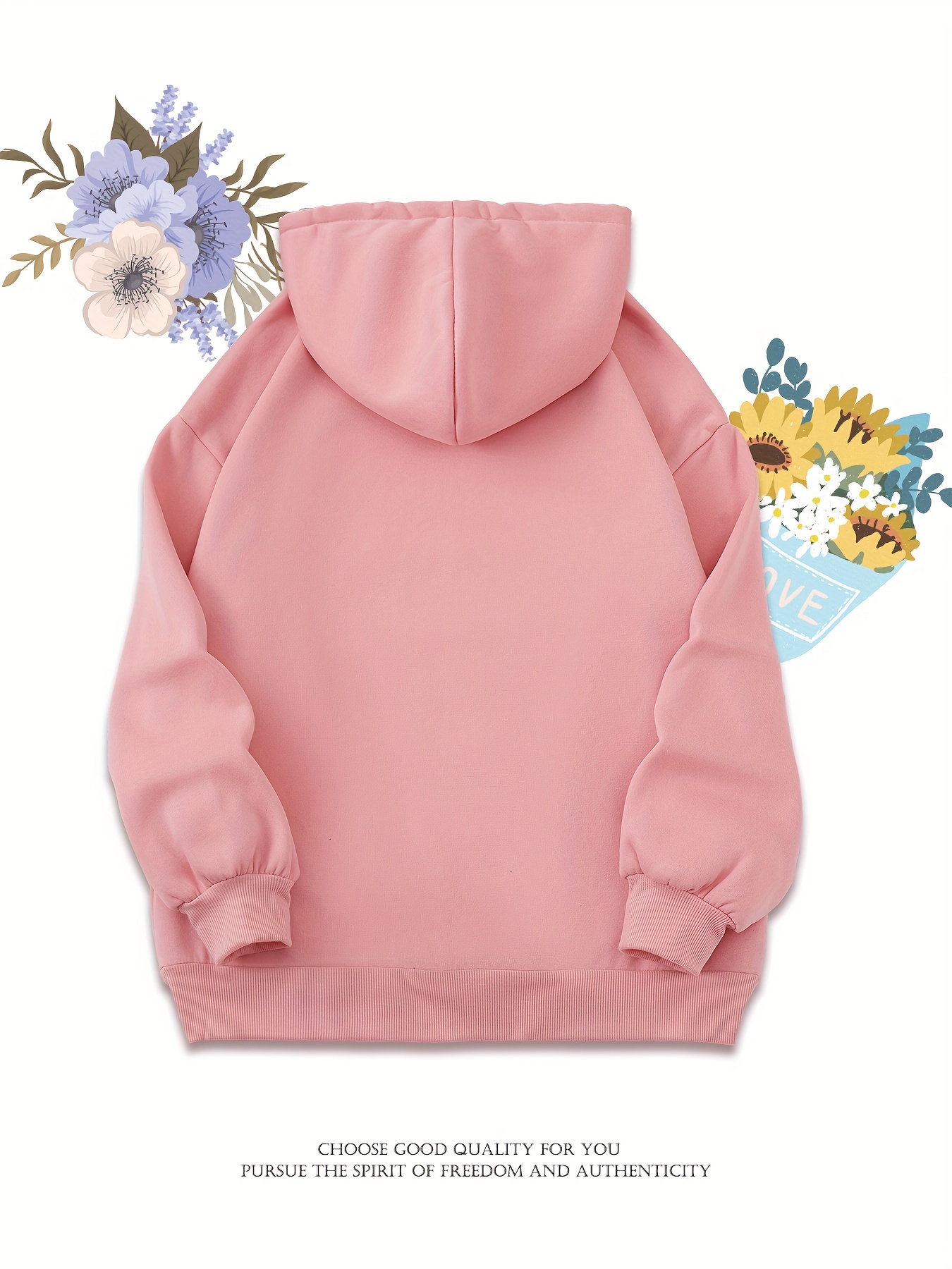 Cartoon Panda Print Drawstring Hooded Sweatshirt, Long Sleeves Kangaroo Pocket Casual Hoodie, Women's Activewear