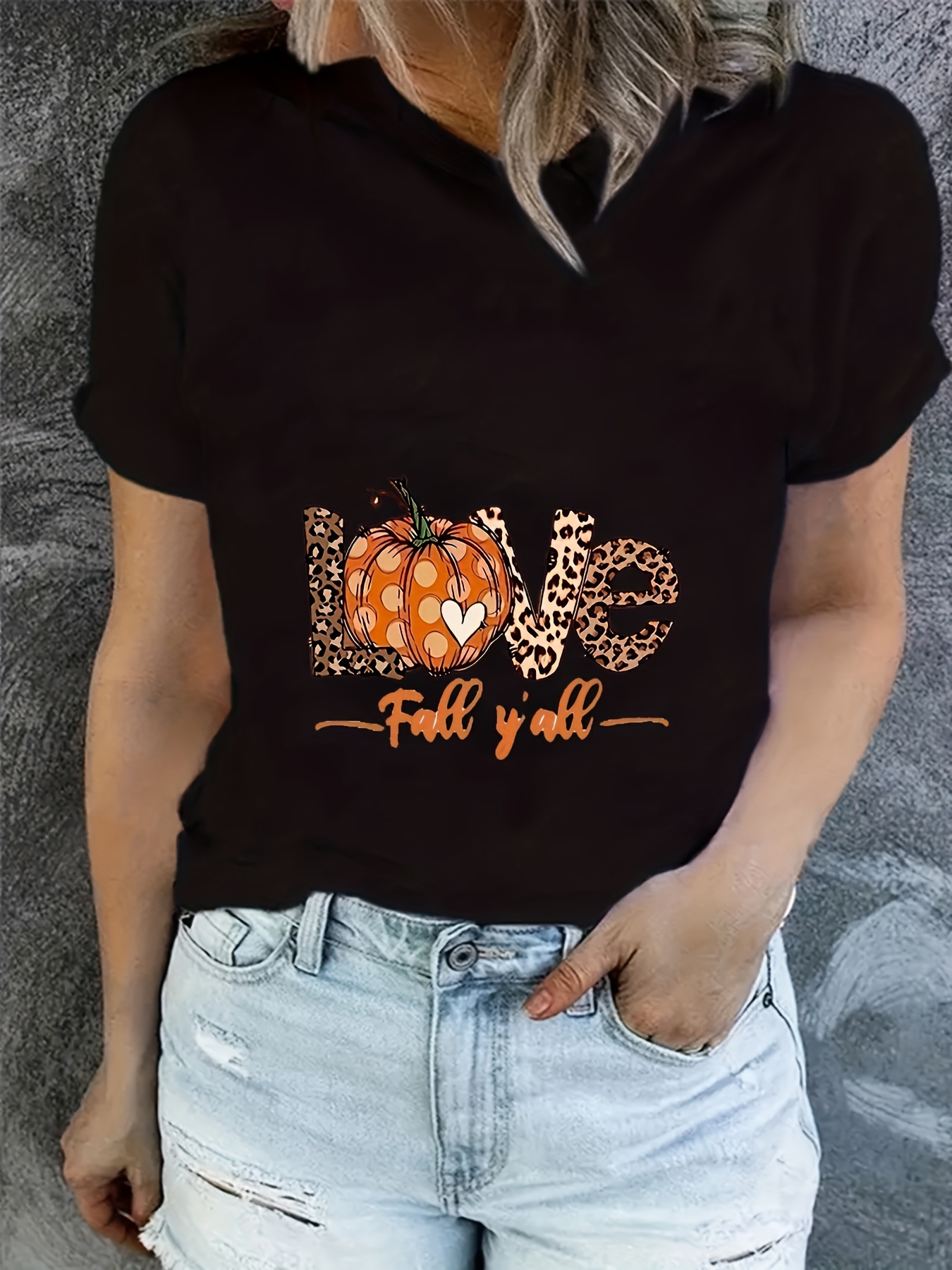 2 Packs Letter Print T-shirt, Casual Crew Neck Short Sleeve Top For Spring & Summer, Women's Clothing