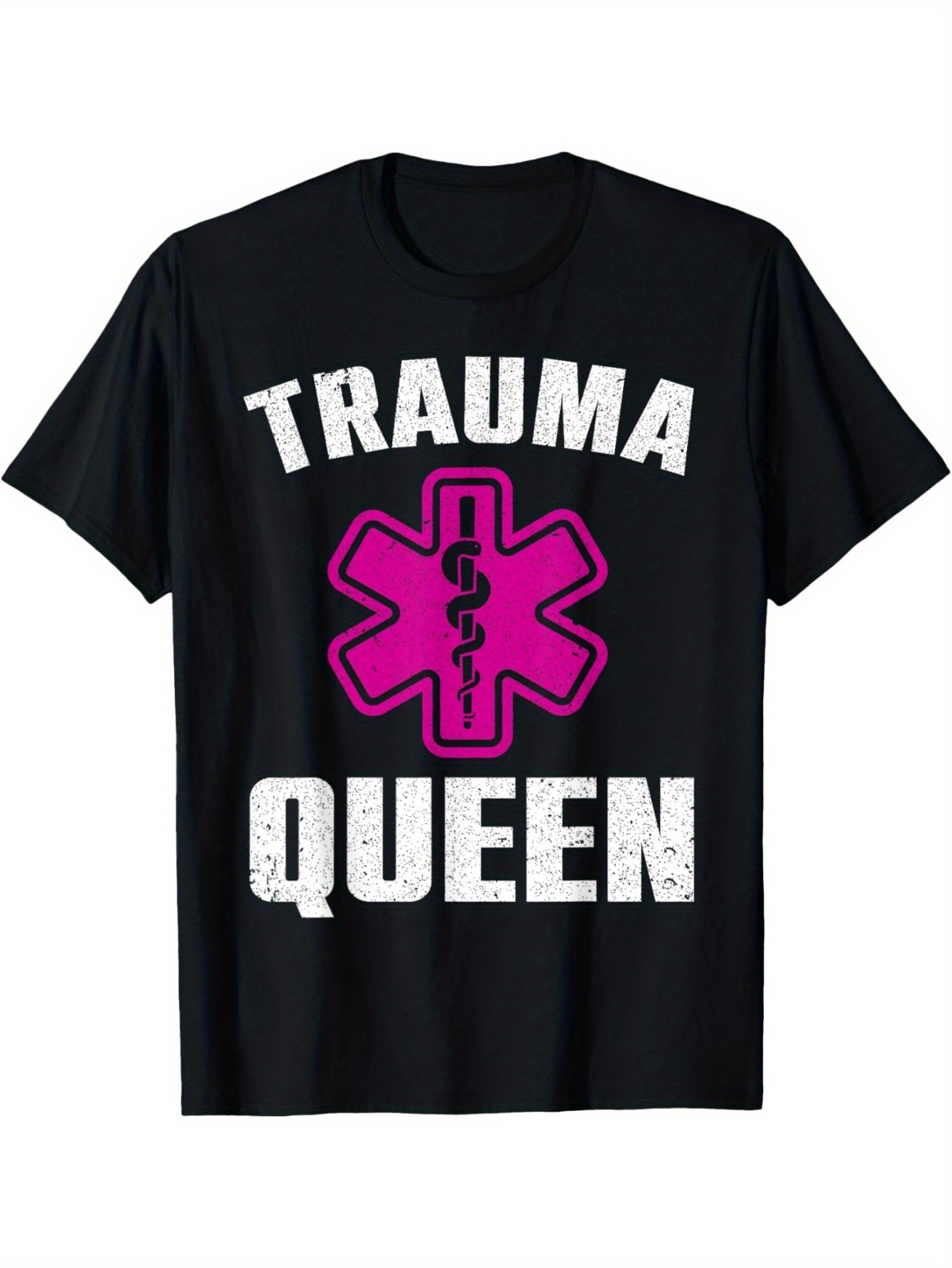 Funny Trauma Queen Art For Paramedic Women EMT Lover Girls T-Shirt