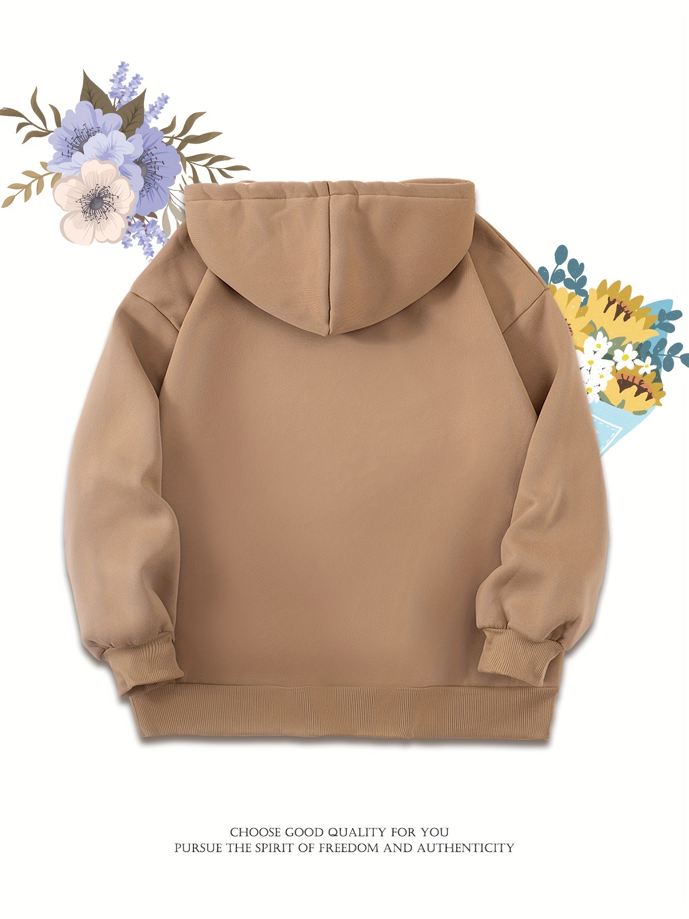 Cartoon Panda Print Drawstring Hooded Sweatshirt, Long Sleeves Kangaroo Pocket Casual Hoodie, Women's Activewear