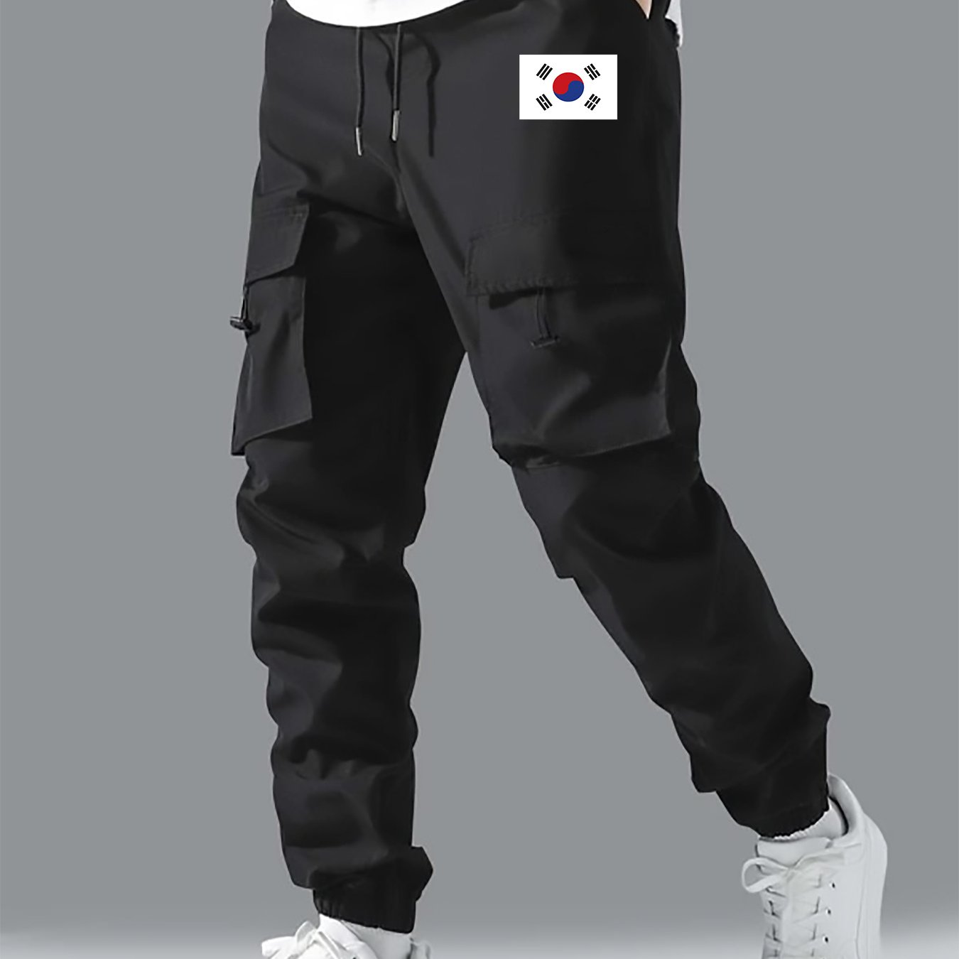 German Flag-Inspired Men's Casual Cargo Pants - Stylish & Comfortable, Perfect for All Seasons
