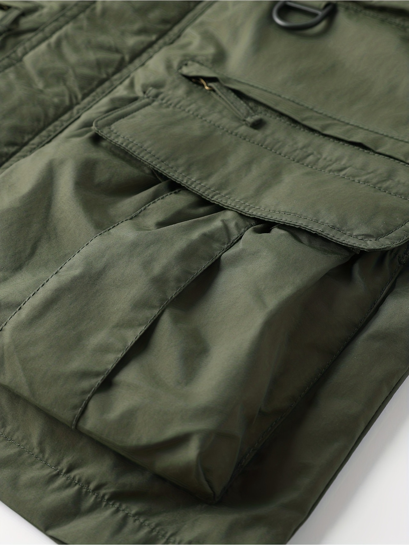 Detachable Windbreaker Hooded Jacket, Men's Casual Waterproof Multi Pocket Cargo Jacket Vest For Outdoor Activities