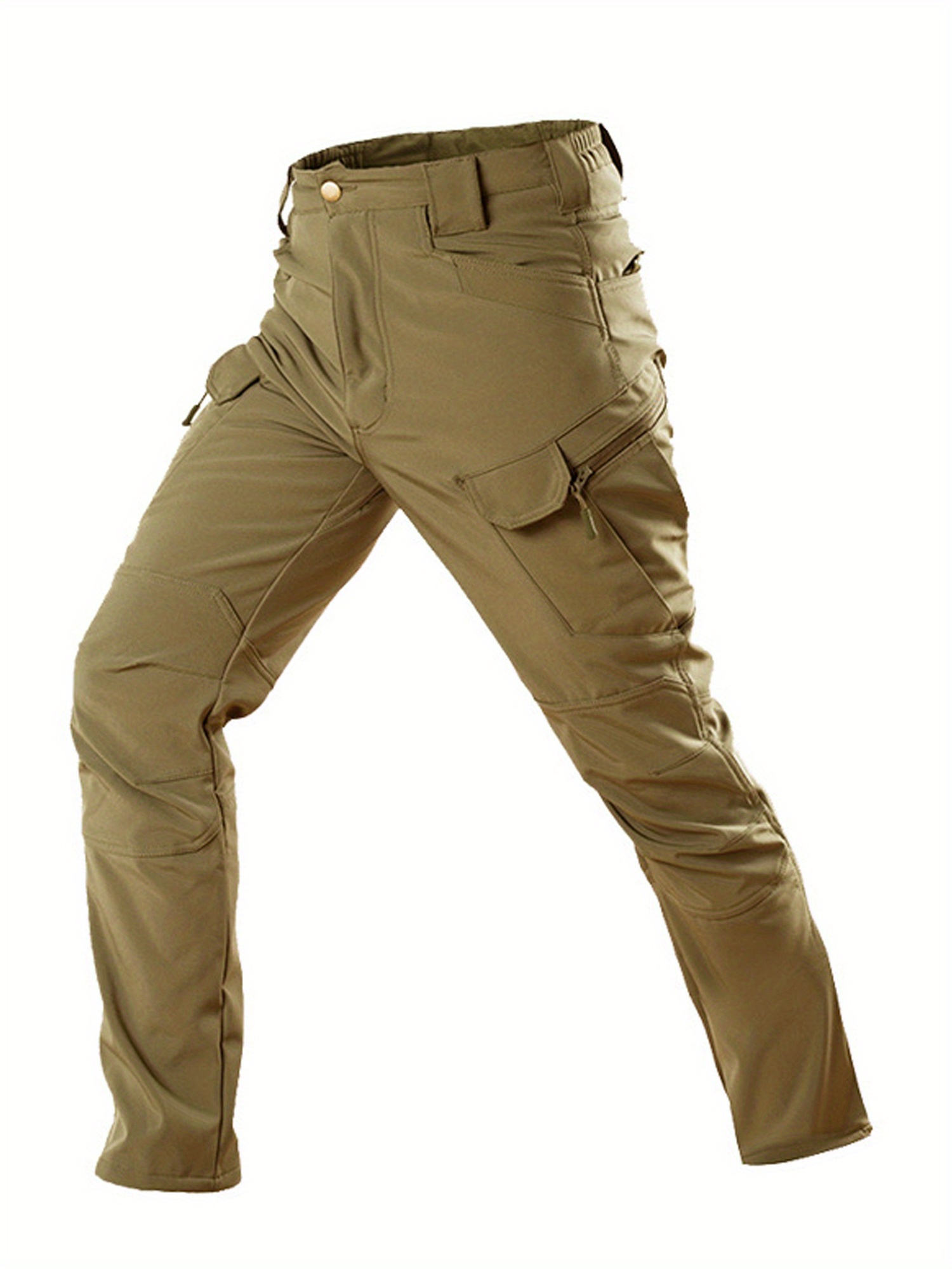 Men's fleece trousers - Waterproof tactical trousers - Warm overalls for autumn and winter - Training uniforms - Men's fleece casual trousers