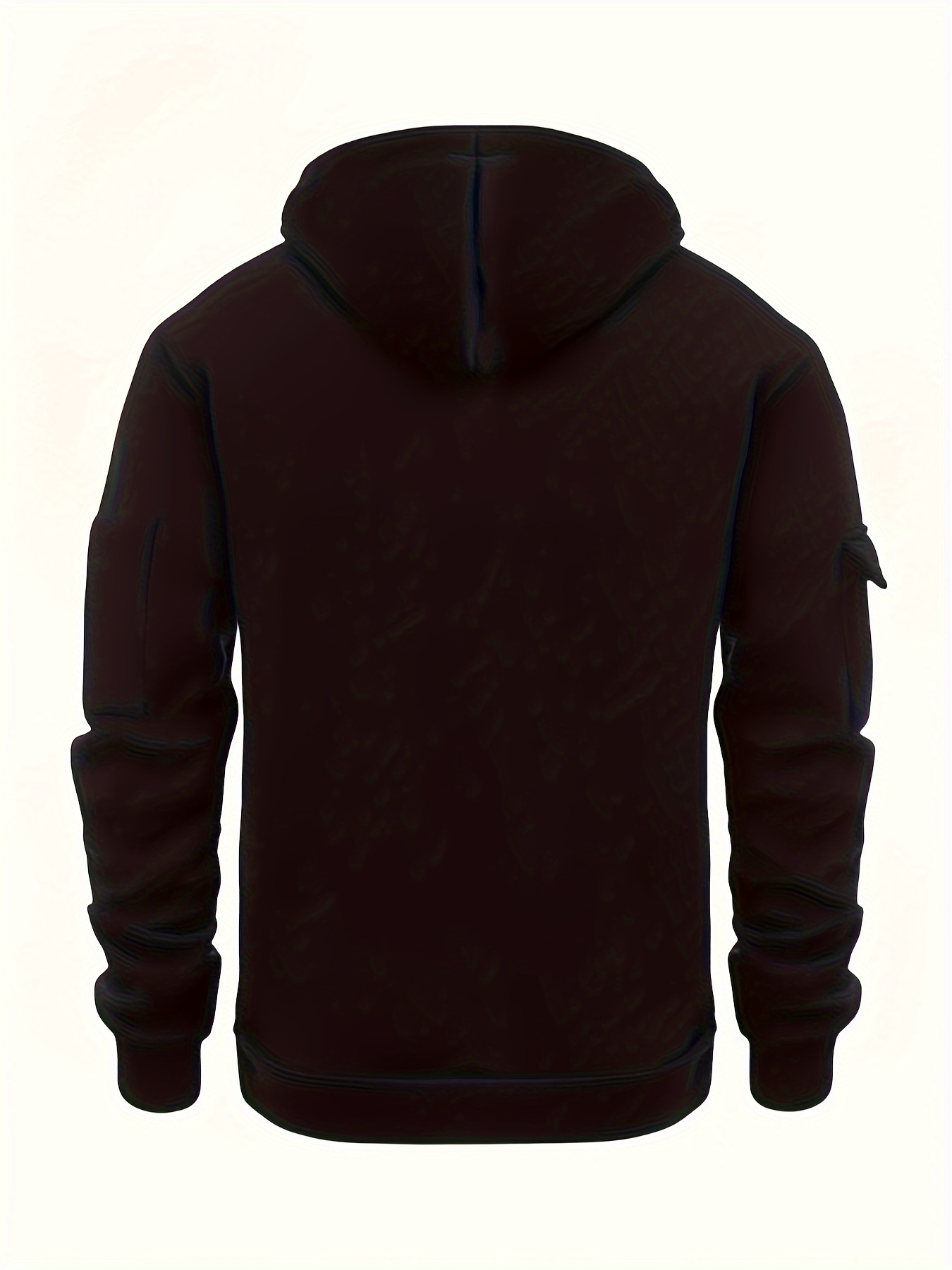Men's Quarter-Zip Hoodie With Pockets, Men's Spring And Autumn Fashionable Pullover