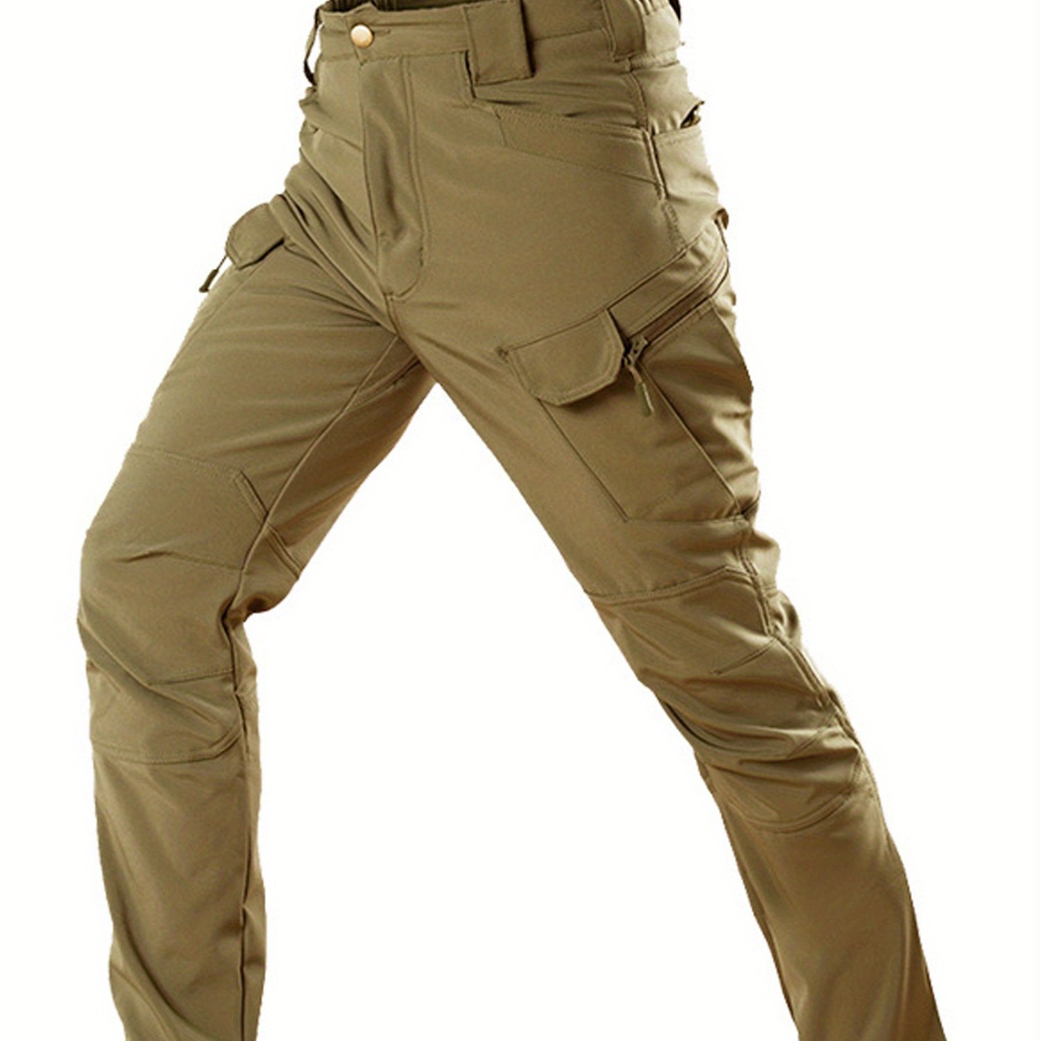 Men's fleece trousers - Waterproof tactical trousers - Warm overalls for autumn and winter - Training uniforms - Men's fleece casual trousers