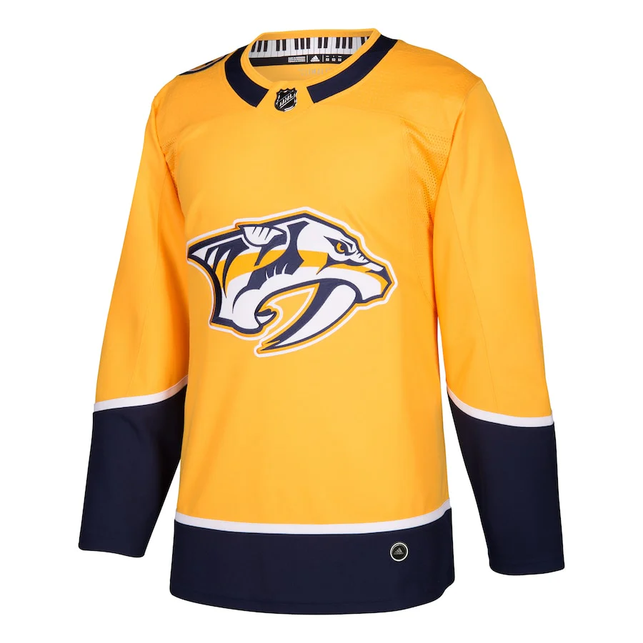 Nashville Predators   Home   Blank Jersey - Gold