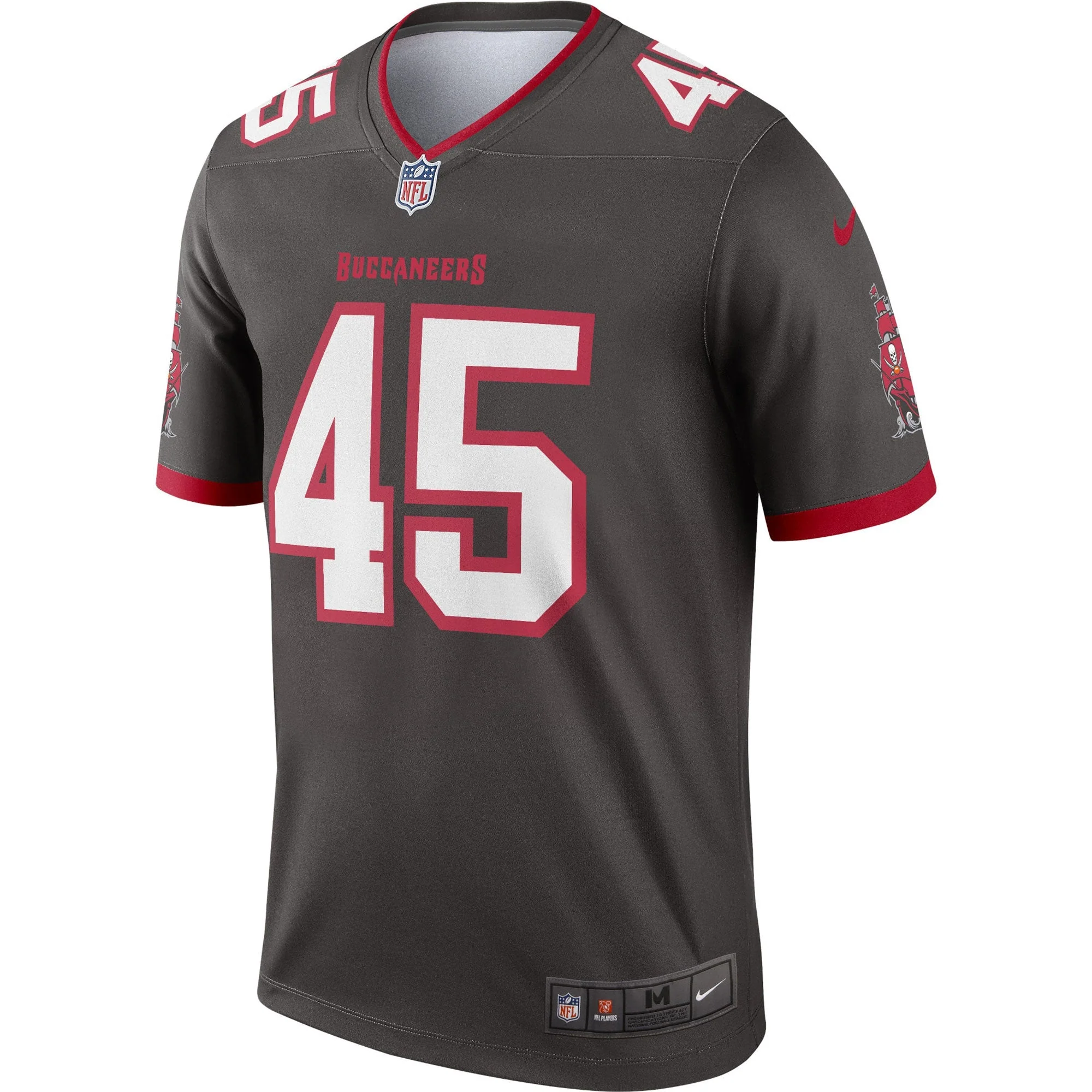 Devin White Tampa Bay Buccaneers Nike Alternate Legend Jersey - Pewter