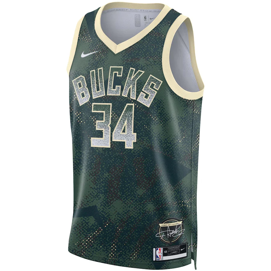 Milwaukee Bucks NBA Nike 2025 Select Series Jersey- Giannis Antetokounmpo - Mens