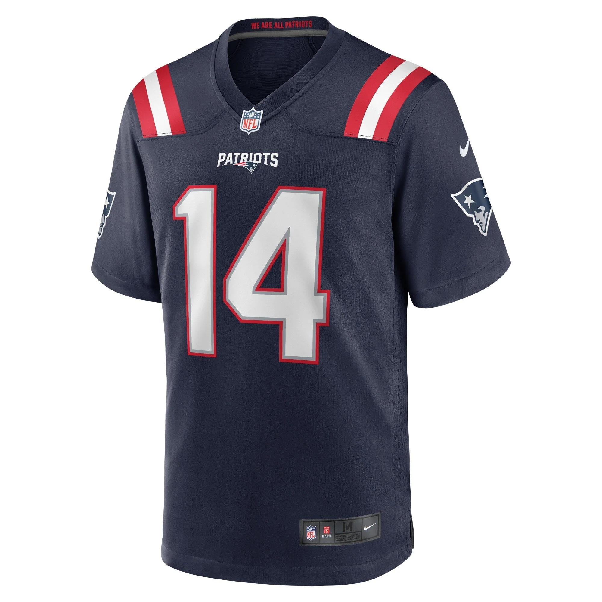 Tristan Vizcaino New England Patriots Nike Home Game   Jersey - Navy