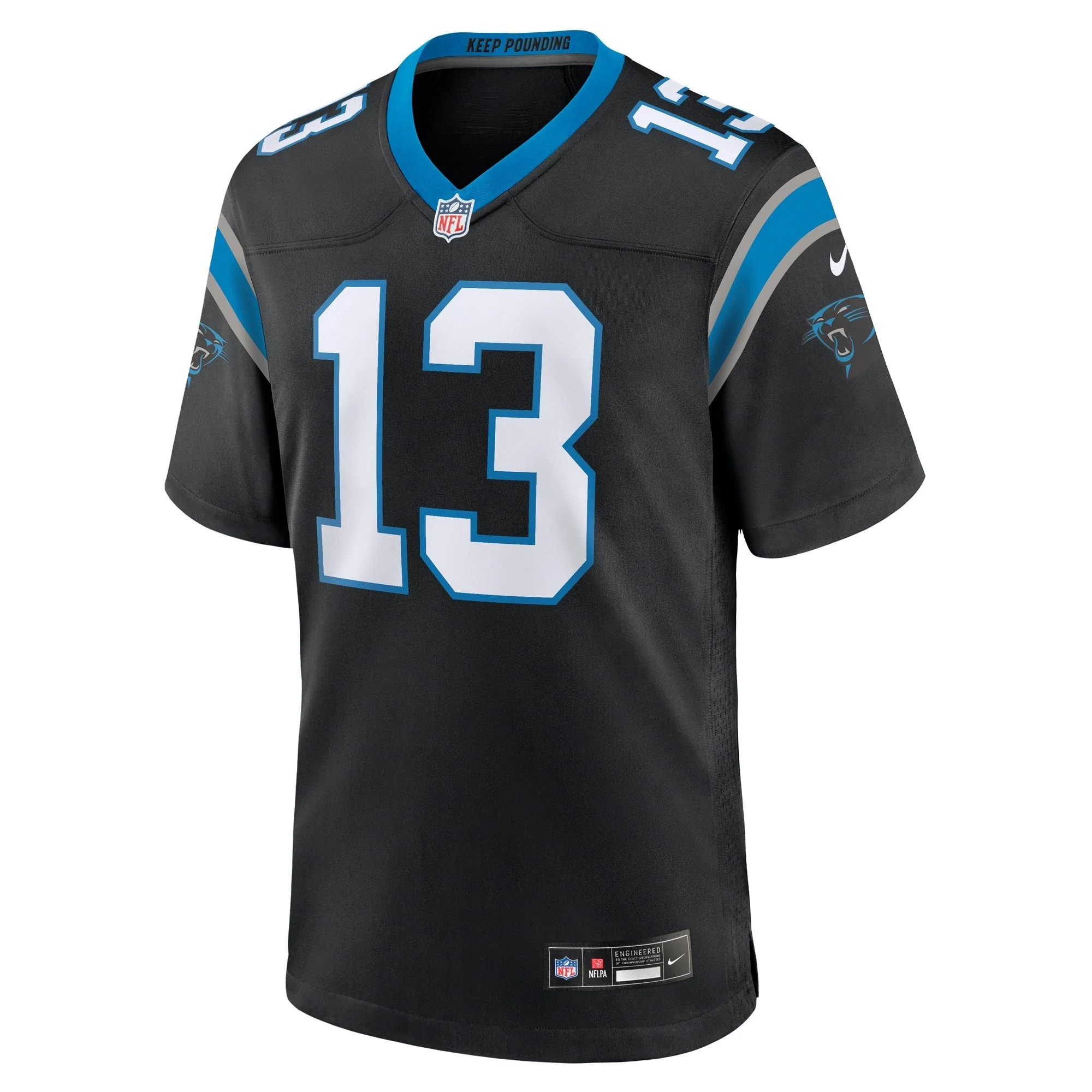 Troy Hill Carolina Panthers Nike Team Game Jersey -  Black