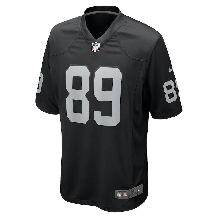 Brock Bowers 89 Las Vegas Raiders Team Game Men Jersey - Black