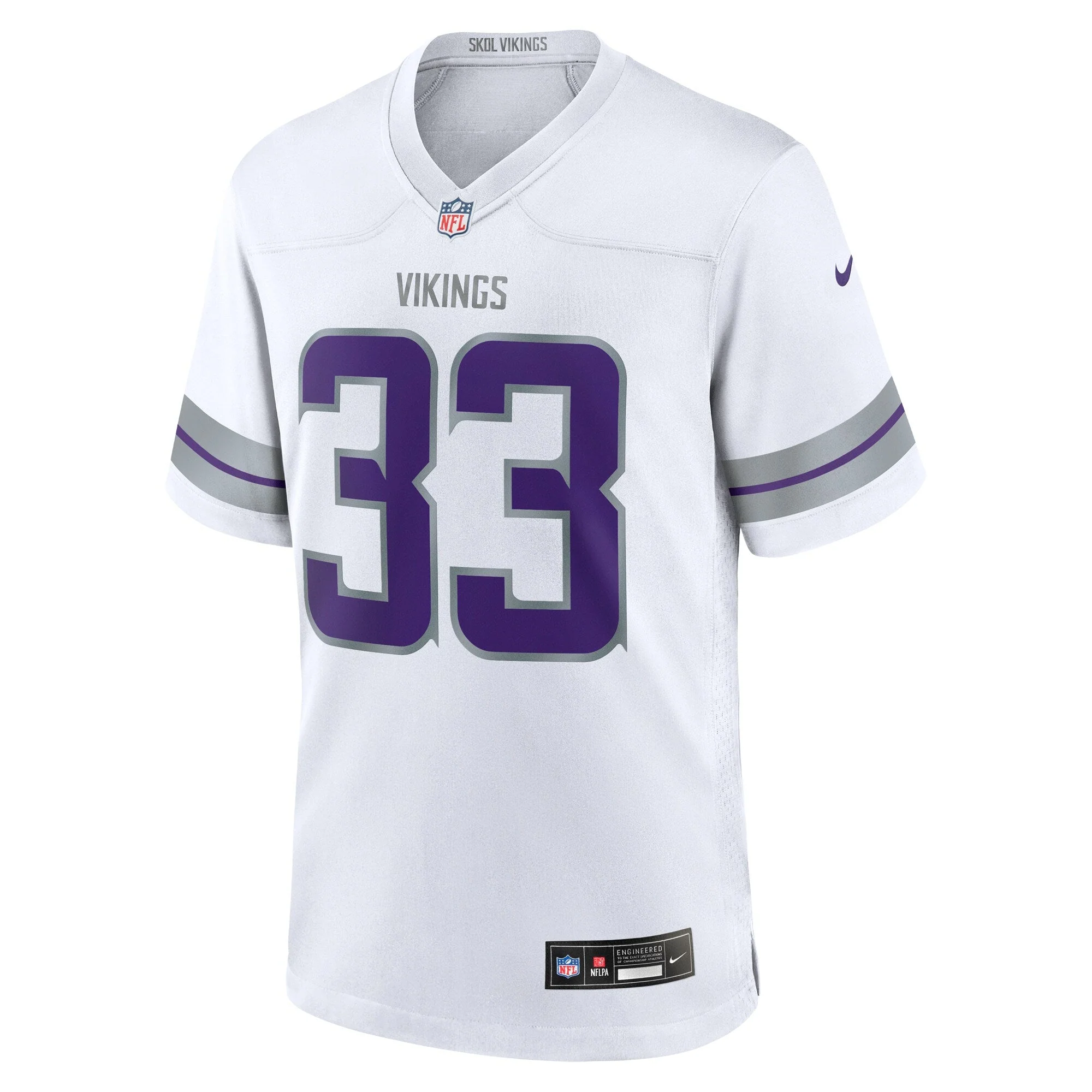 Aaron Jones Minnesota Vikings Nike Alternate Game   Jersey - White