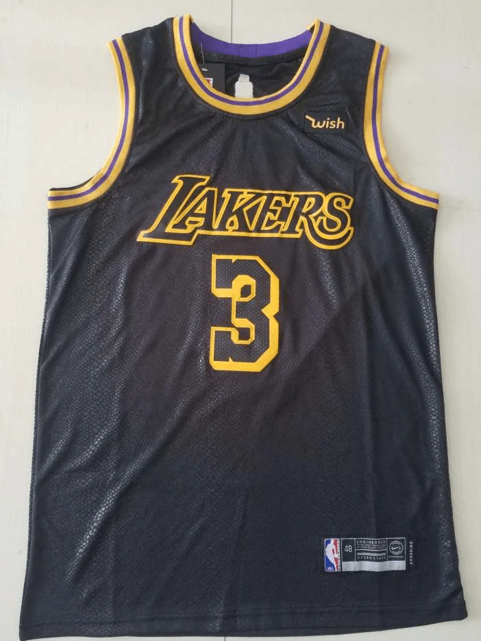 Anthony Davis Los Angeles Lakers Black City Edition Jersey