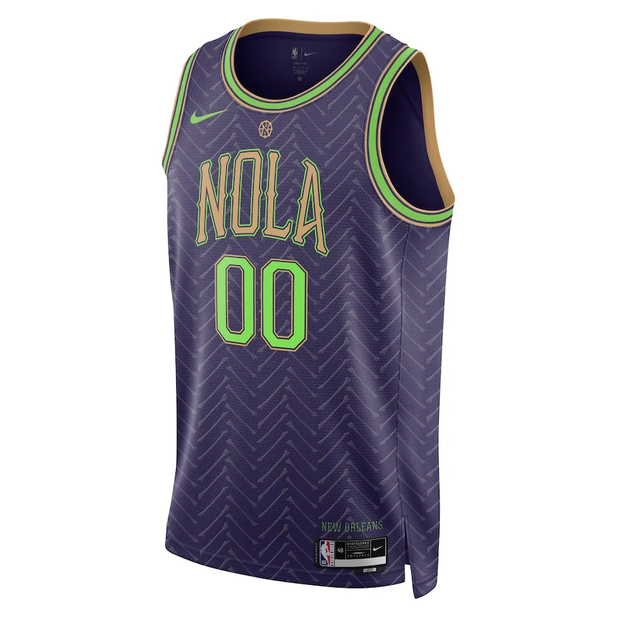 Unisex New Orleans Pelicans Purple 2024/25 Custom Swingman Jersey - City Edition