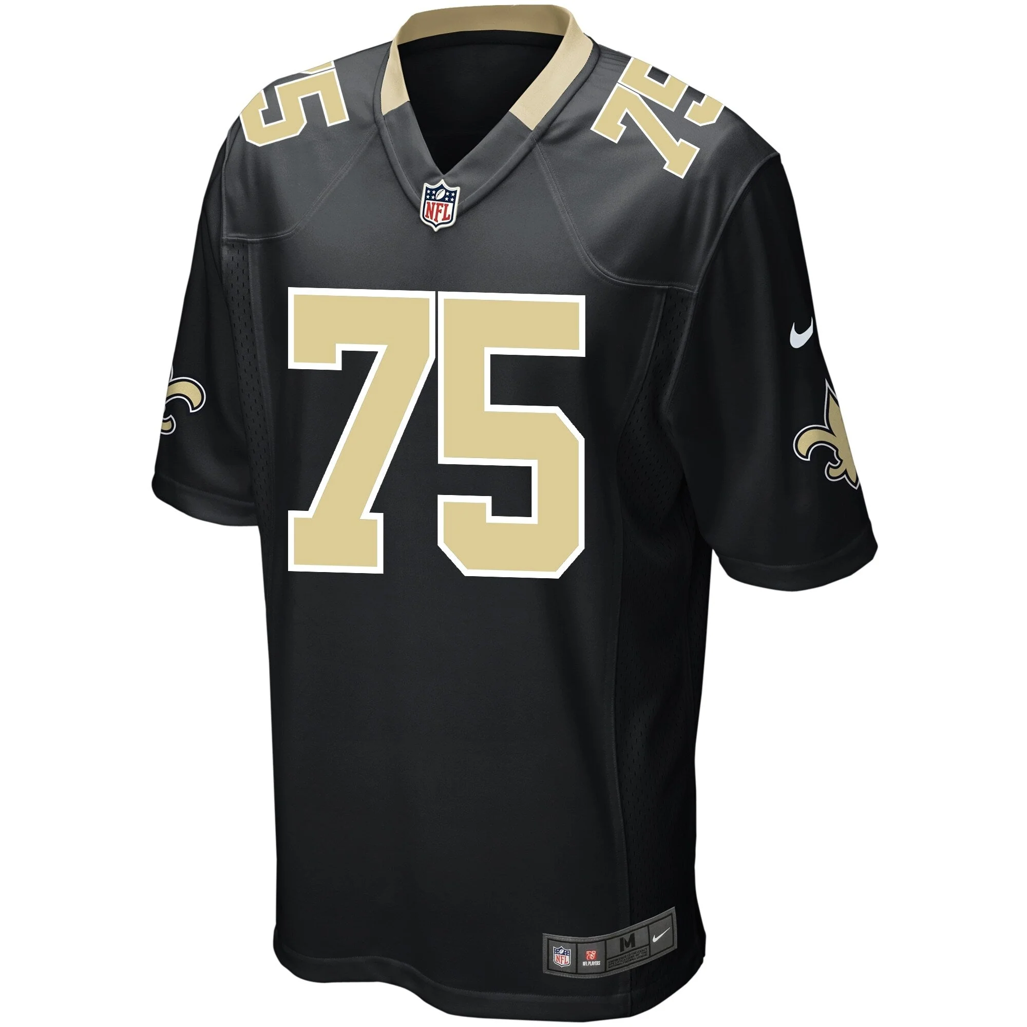 Andrus Peat New Orleans Saints Nike Game   Jersey - Black