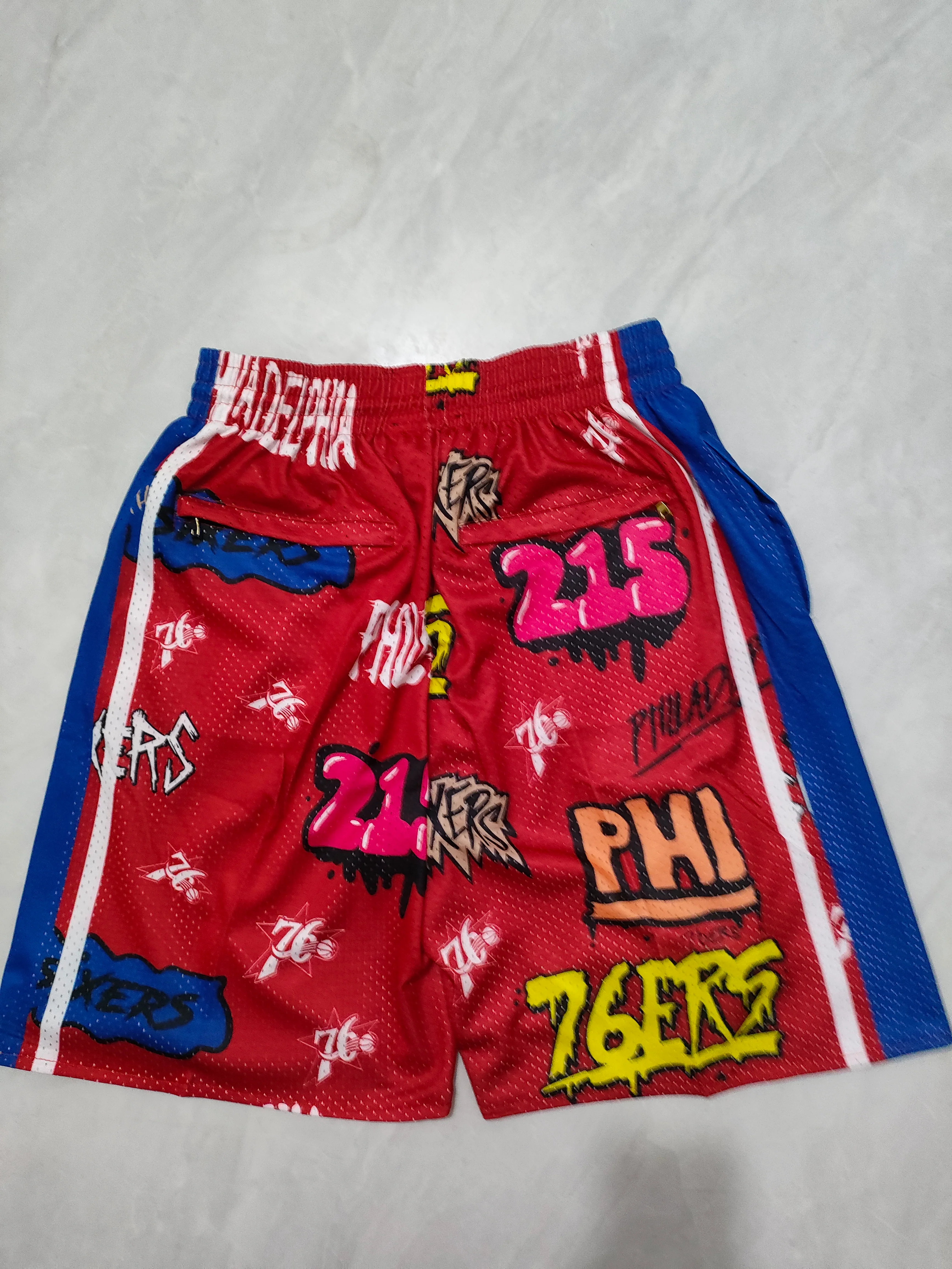 JUST DON Philadelphia 76ers Pocket Shorts