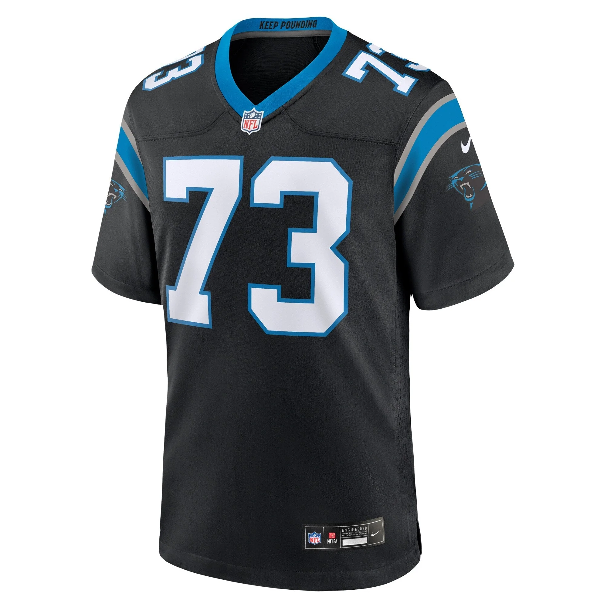 Rashard Lawrence Carolina Panthers Nike  Game Jersey -  Black