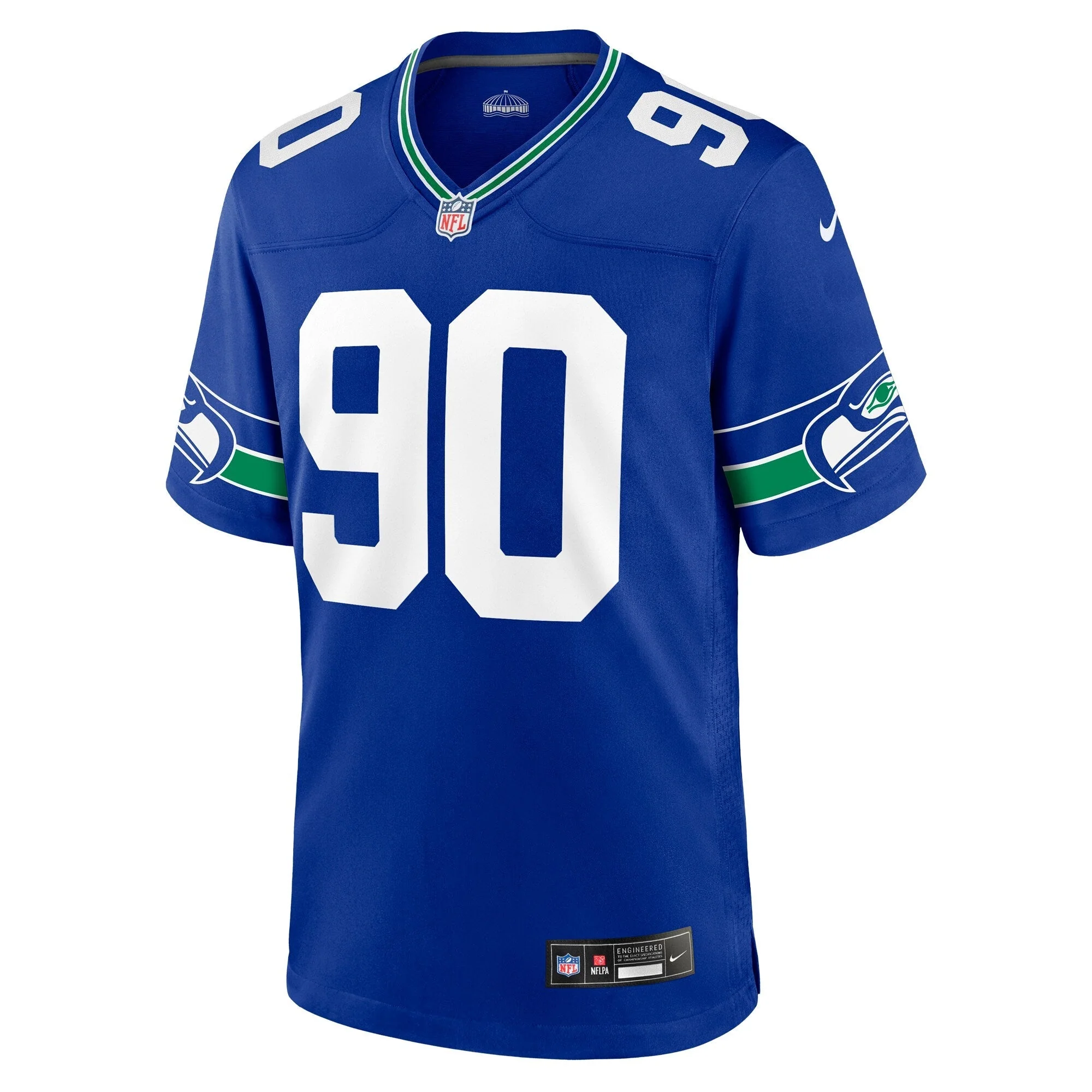 Jarran Reed Seattle Seahawks Nike Throwback   Game Jersey - Royal