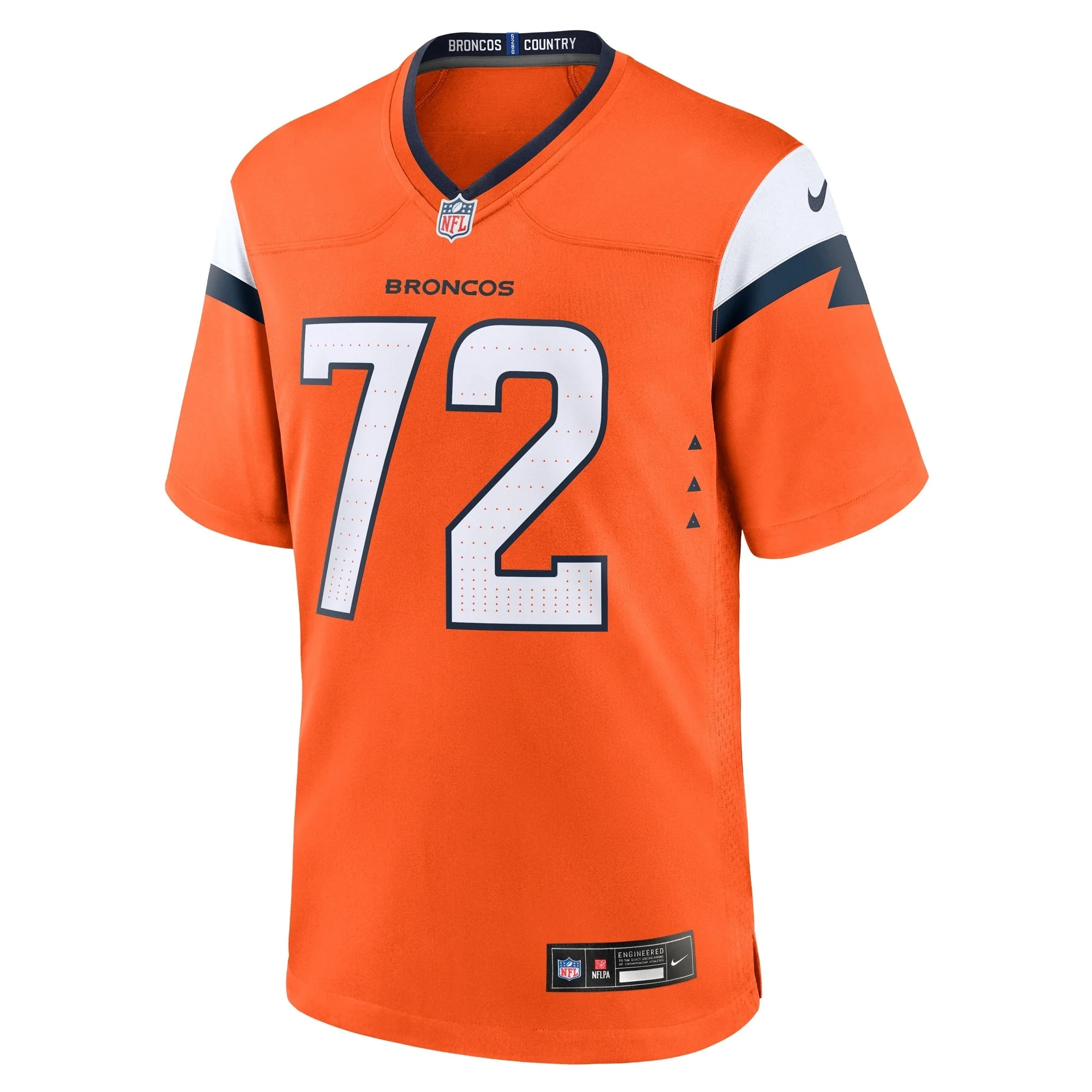 Garett Bolles Denver Broncos Nike Team Game Jersey -  Orange