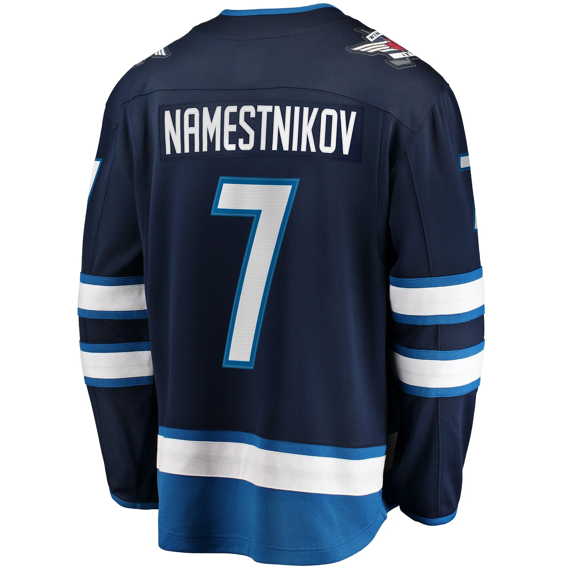 Men's Winnipeg Jets Vladislav Namestnikov Fanatics Navy Home Premier Breakaway Jersey