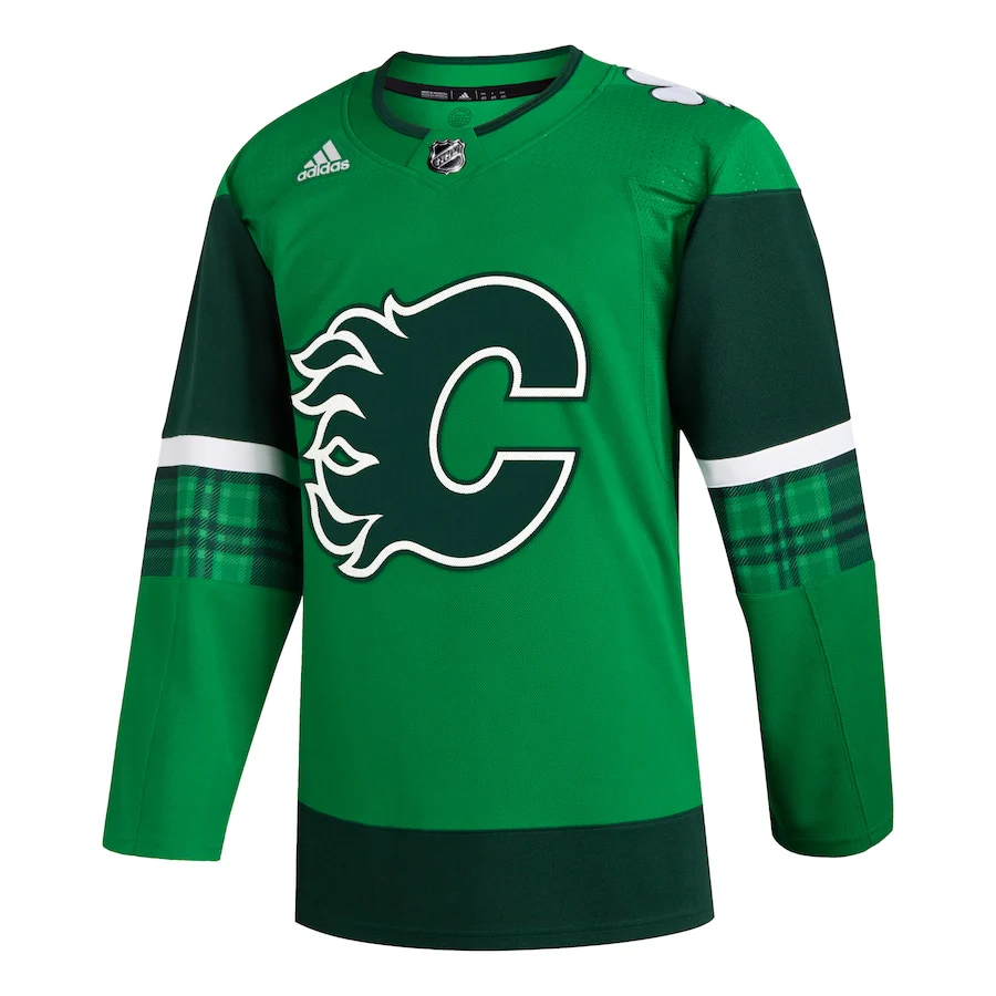 Calgary Flames   2023 St. Patrick's Day Primegreen   Jersey - Kelly Green
