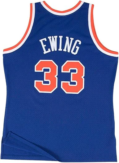 Mitchell & Ness Men's Patrick Ewing New York Knicks NBA Throwback HWC Jersey