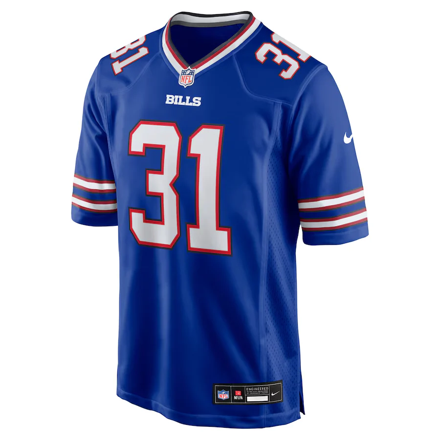 Men's Buffalo Bills Maxwell Hairston Nike Royal 2025 NFL active First Round Pick Game Jersey