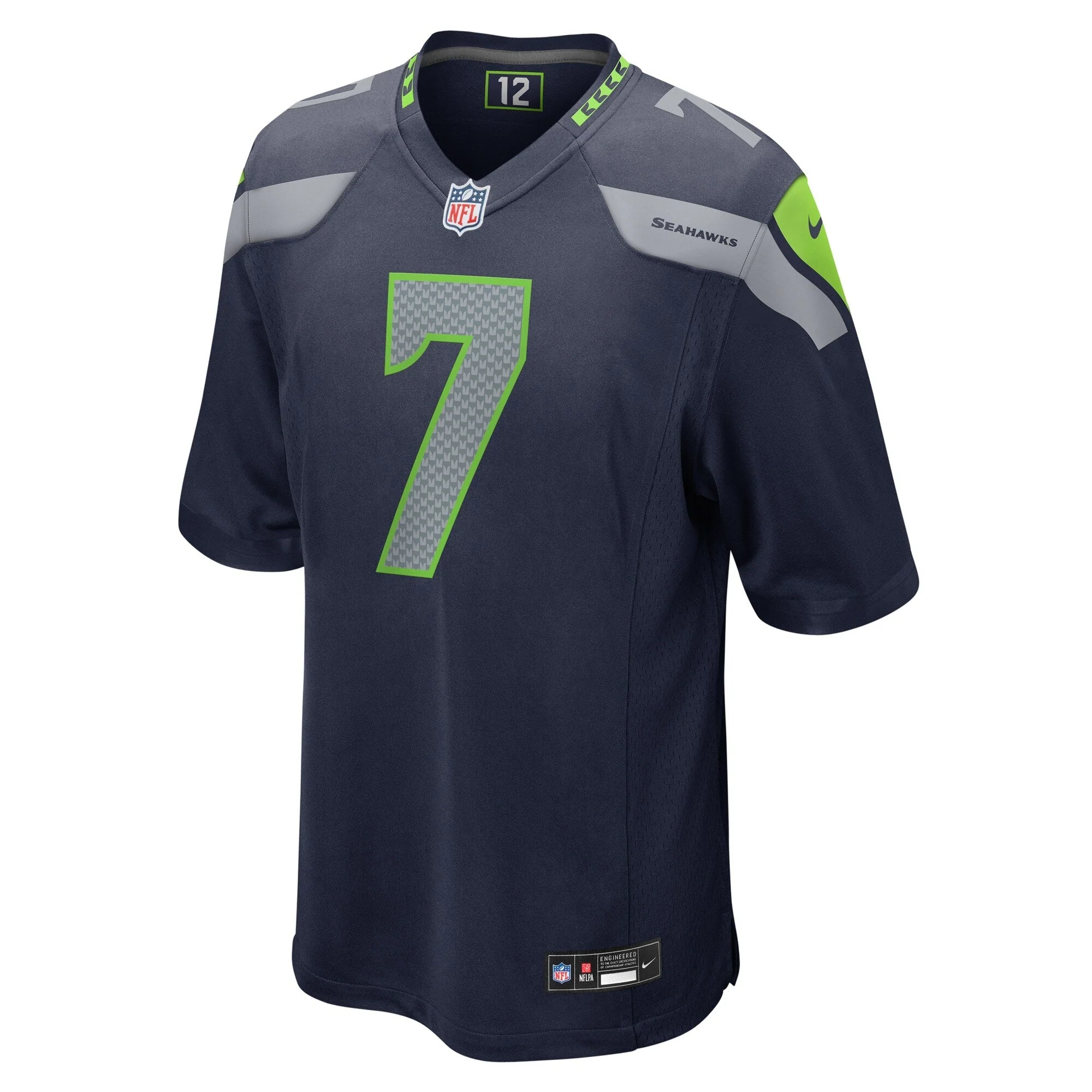 Geno Smith Seattle Seahawks Nike Team Game Jersey -  College Navy