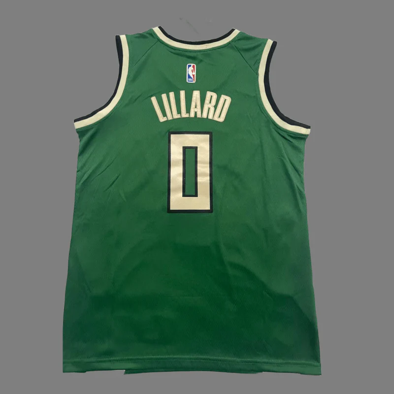Milwaukee Bucks Damian Lillard Black  2023-2024 seasonJersey