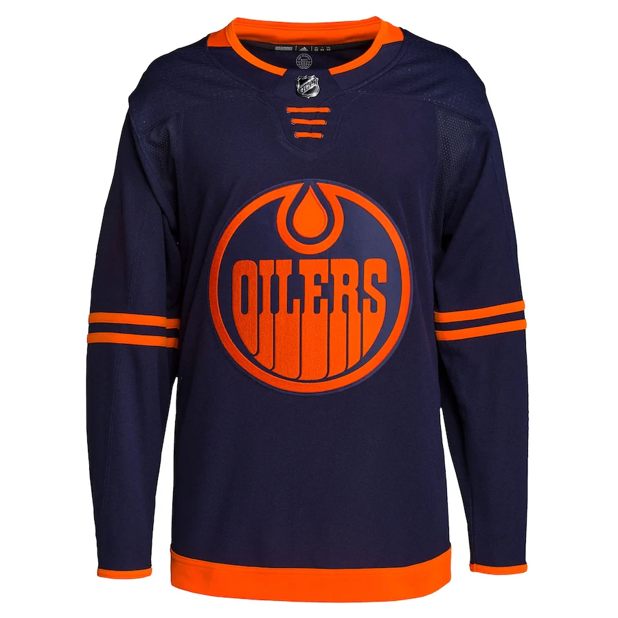 Edmonton Oilers   Men's Alternate Primegreen   Blank Jersey - Navy