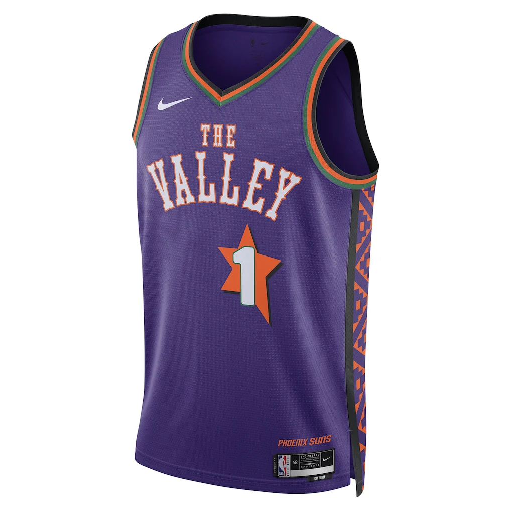 Unisex Phoenix Suns Devin Booker Purple 2024/25 Swingman  Jersey - City Edition