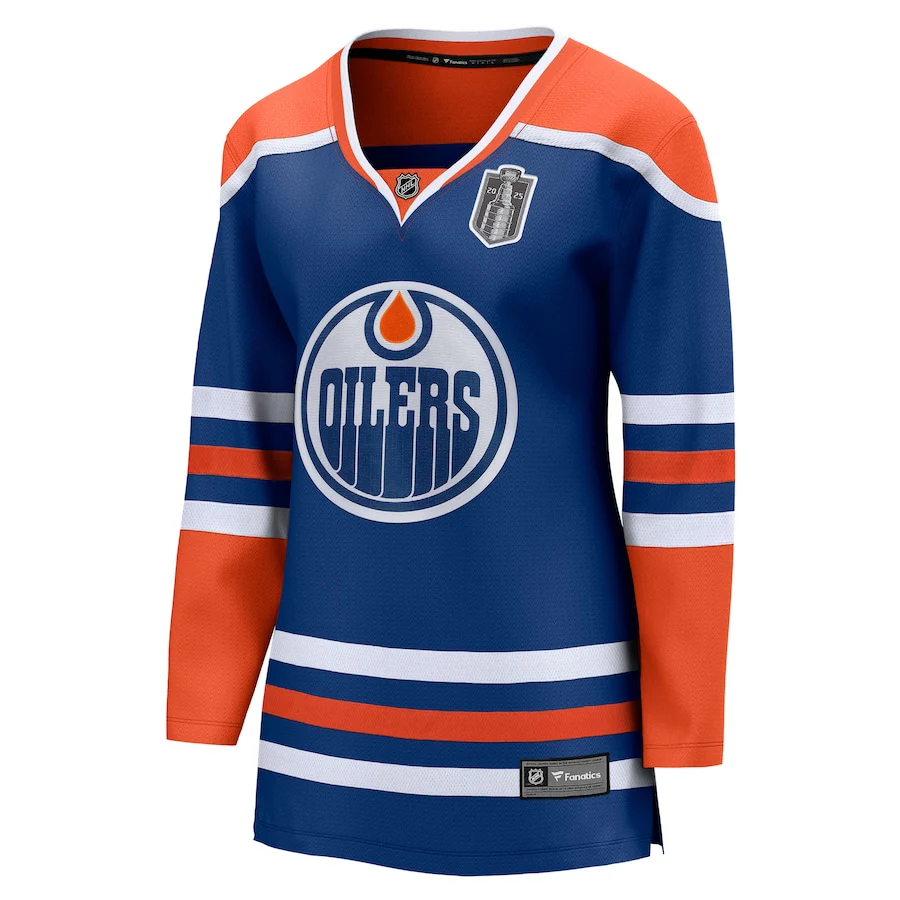 Women's Edmonton Oilers Fanatics Royal 2025 Stanley Cup Final Home Breakaway Jersey
