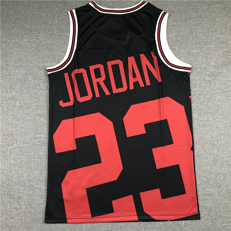 Michael Jordan Chicago Bulls 23 Red bigface jersey
