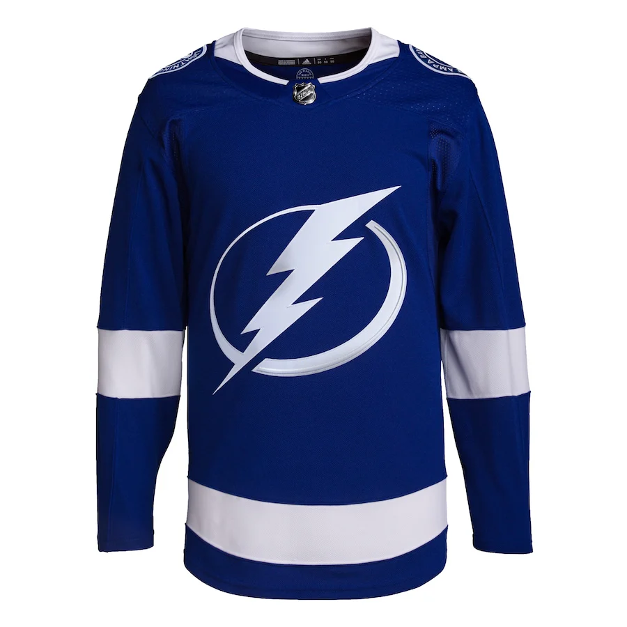 Men's Tampa Bay Lightning adidas Royal Home Primegreen Authentic Jersey