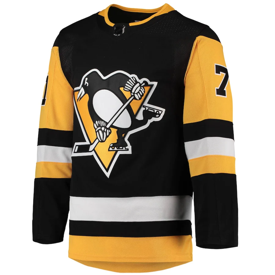Men's Pittsburgh Penguins Evgeni Malkin adidas Black Home Primegreen Authentic Player Jersey