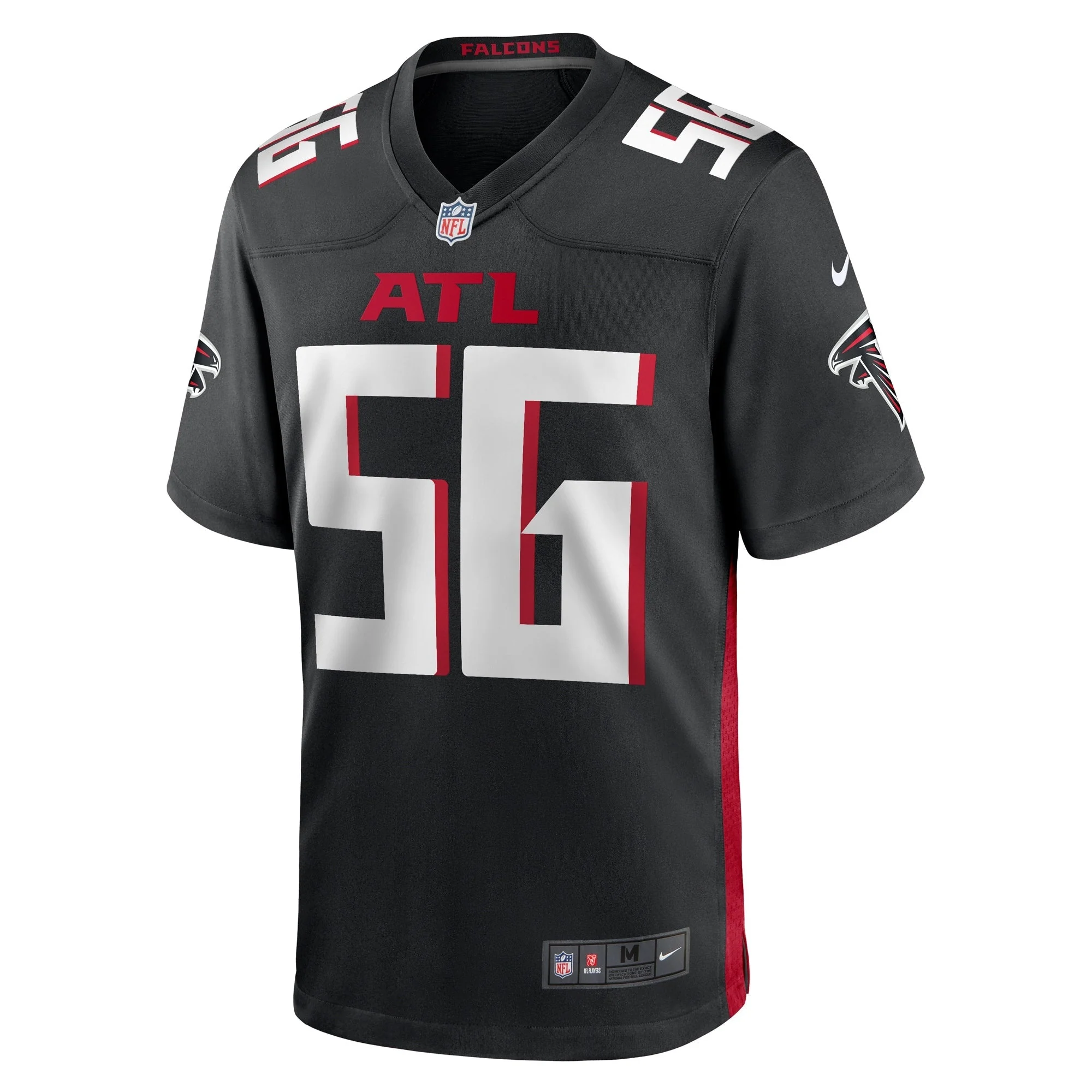 Jovaughn Gwyn Atlanta Falcons Nike Team Game Jersey -  Black