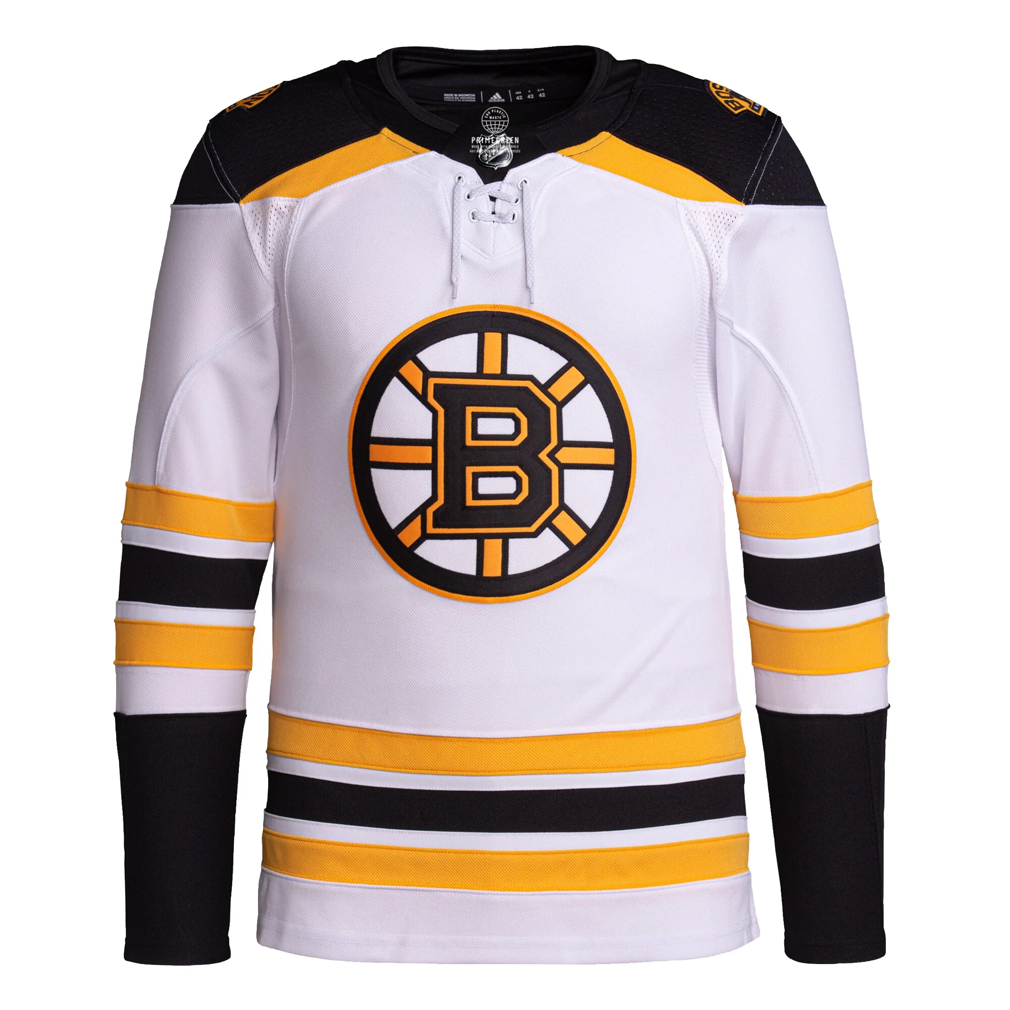 Boston Bruins   Men's Away Primegreen   Jersey - White