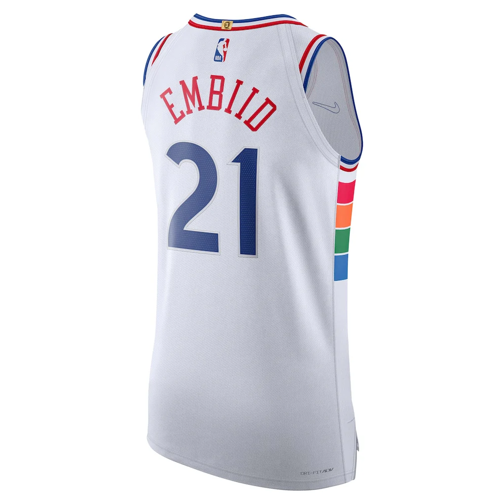 Men's Philadelphia 76ers Joel Embiid White 2024/25  Player Jersey - City Edition