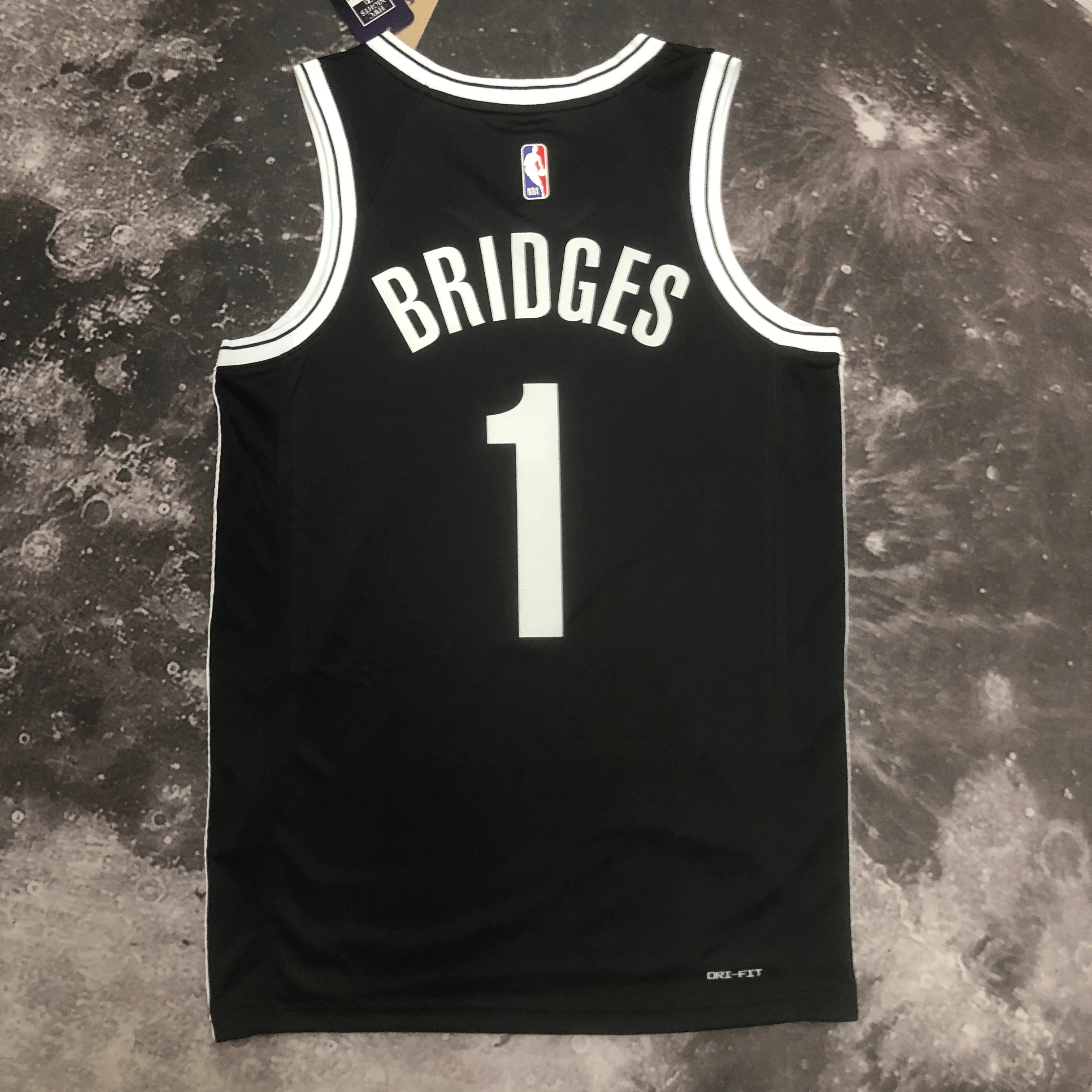 Brooklyn Nets Mikal Bridges Black 2023-2024 season Jersey
