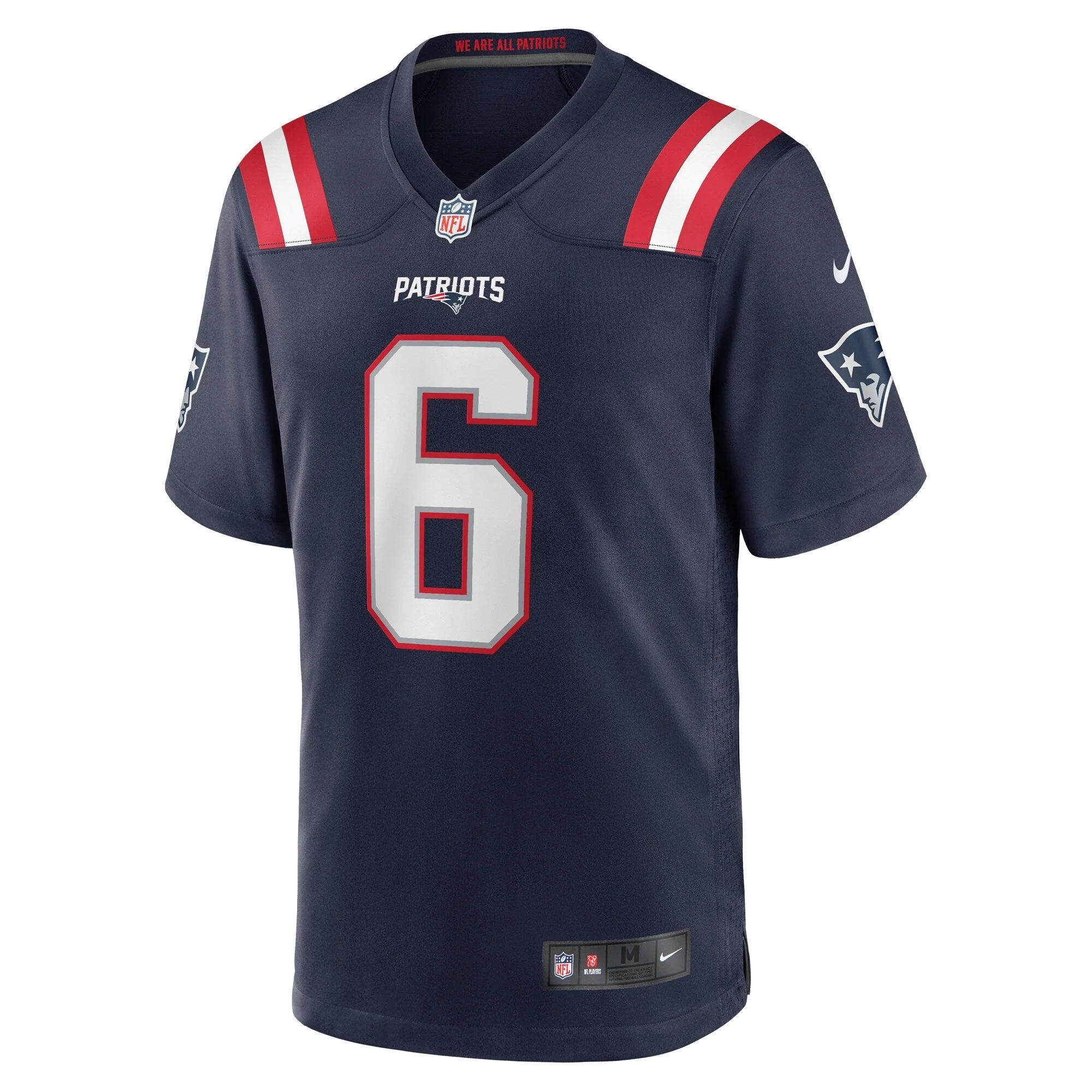 Javon Baker New England Patriots Nike Team Game Jersey -  Navy