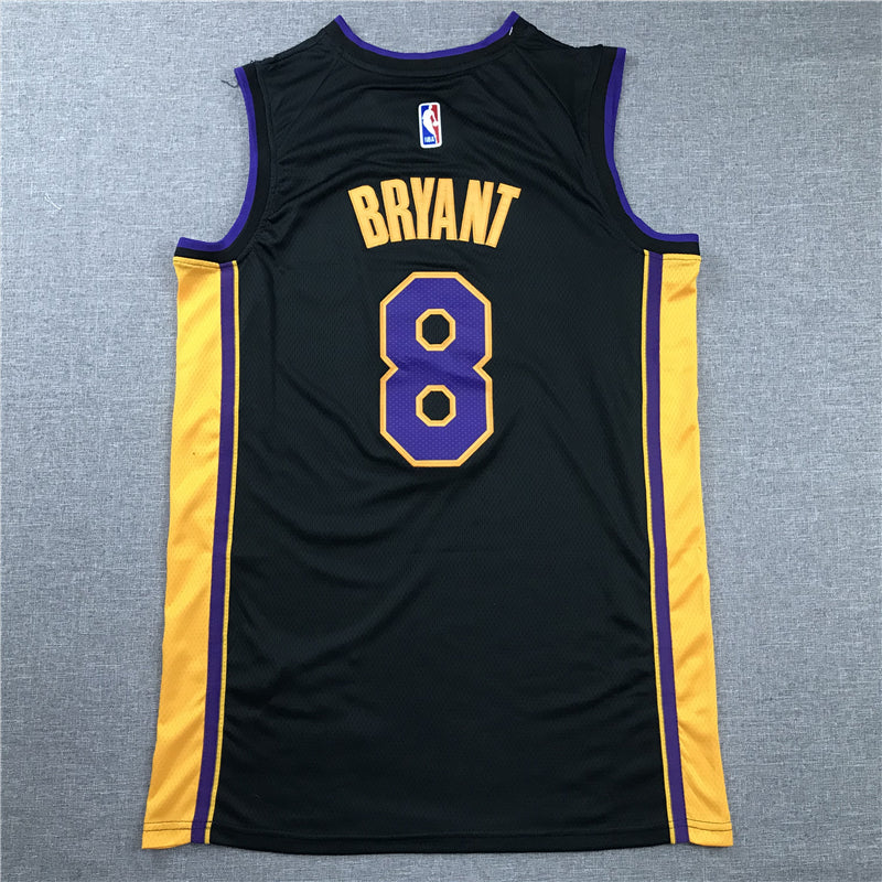 Los Angeles Lakers #8 Kobe Bryant Retired Black Jersey