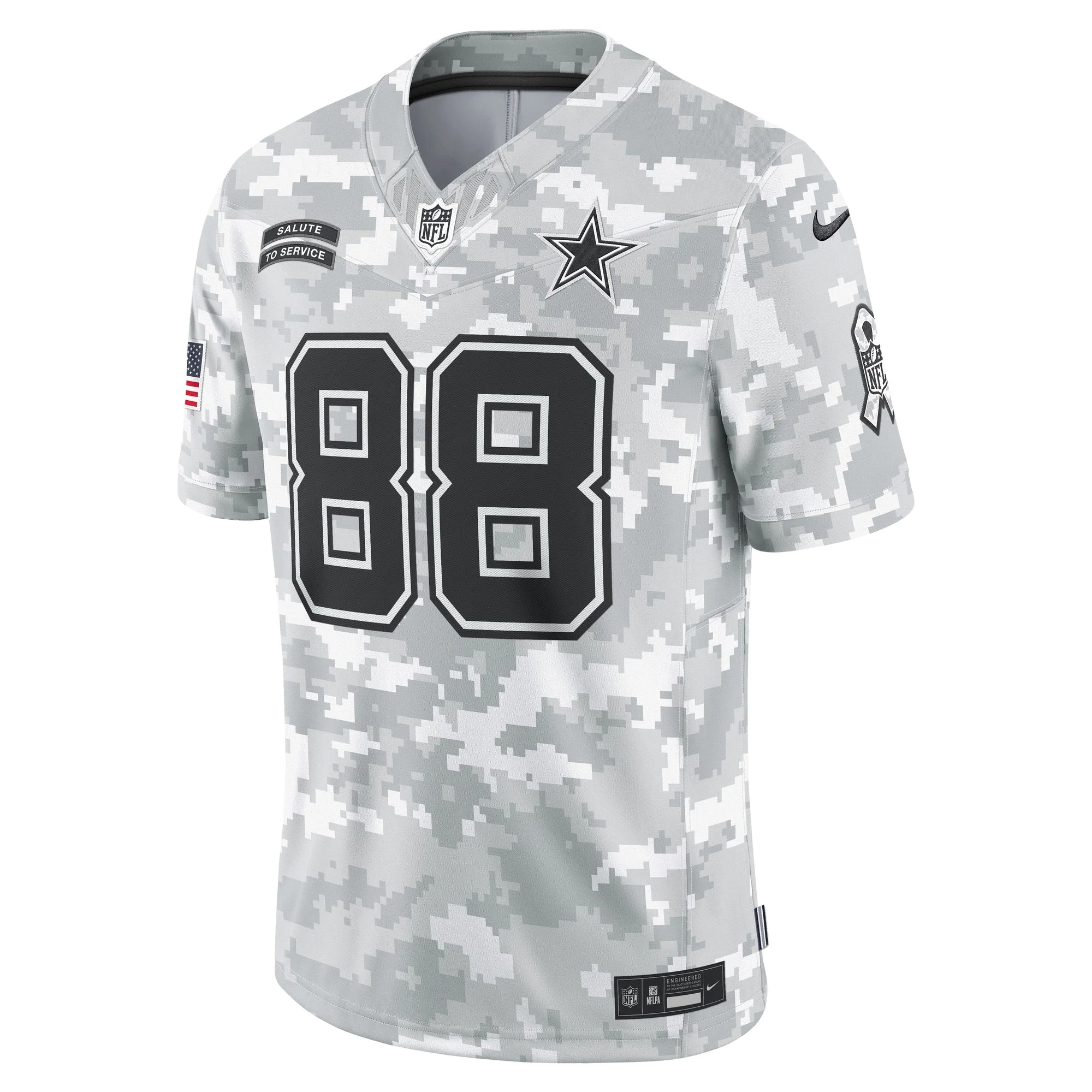 CeeDee Lamb Dallas Cowboys Nike 2024 Salute to Service Limited Jersey - Arctic Camo