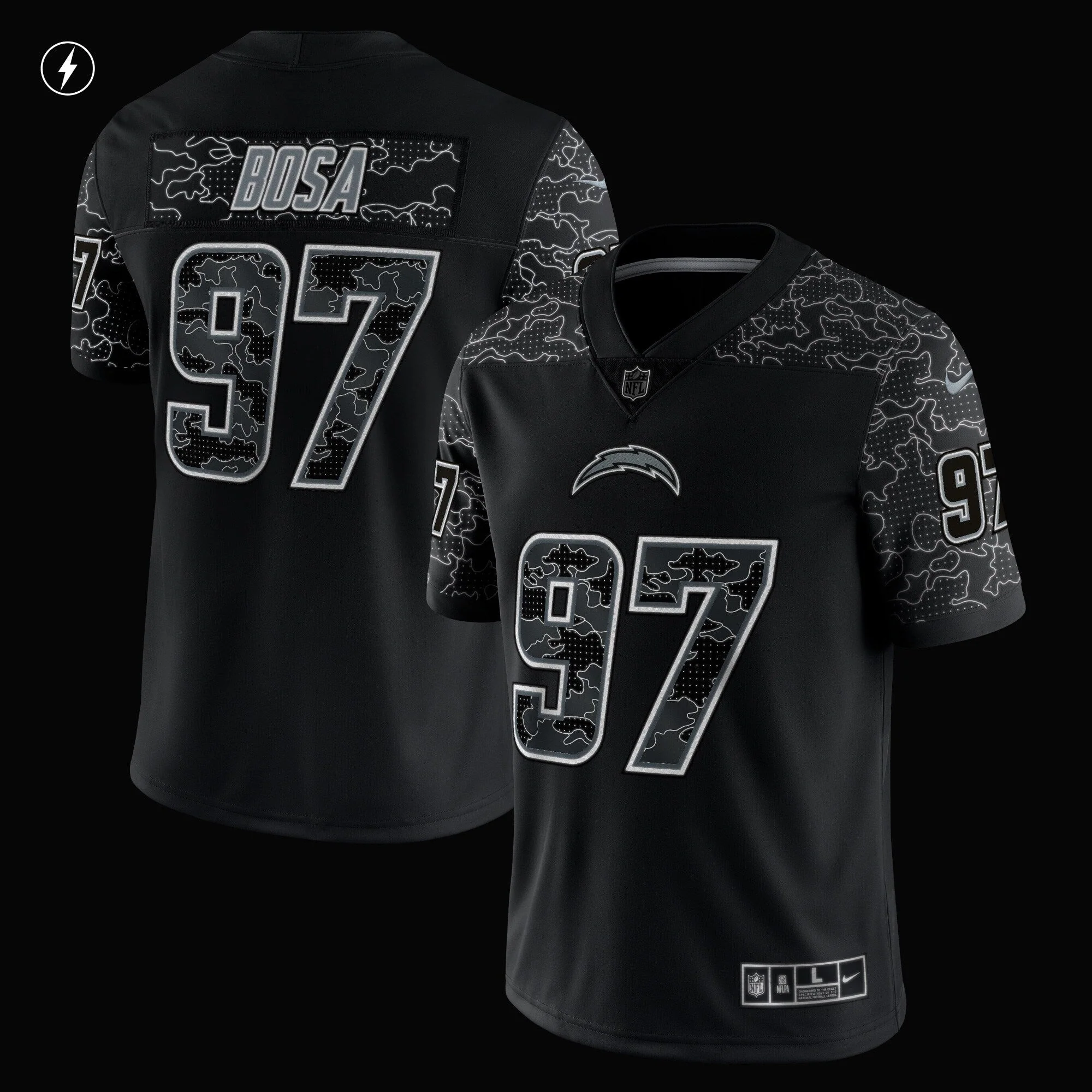 Joey Bosa Los Angeles Chargers Nike RFLCTV Limited Jersey - Black