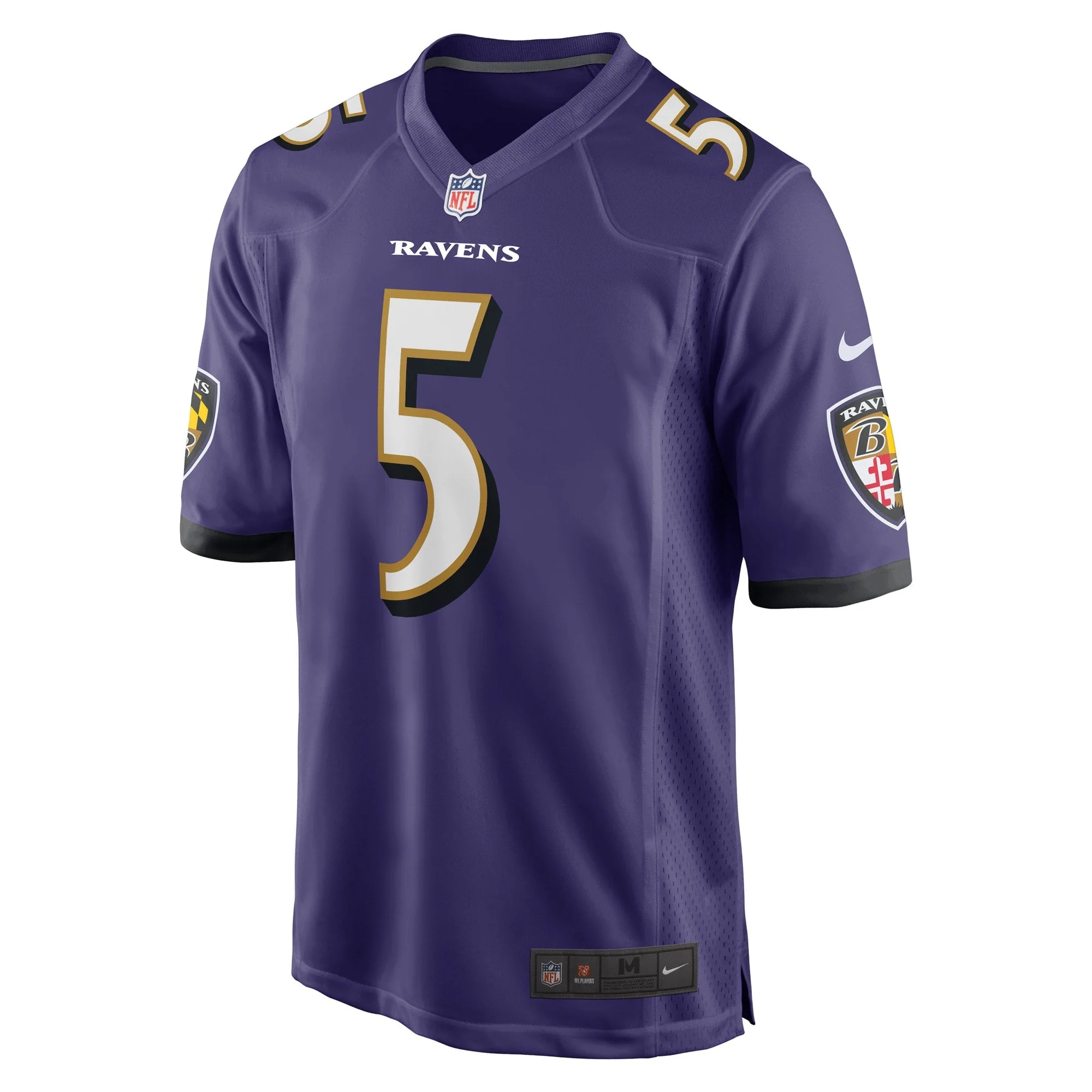 Jalyn Armour-Davis Baltimore Ravens Nike Game   Jersey - Purple